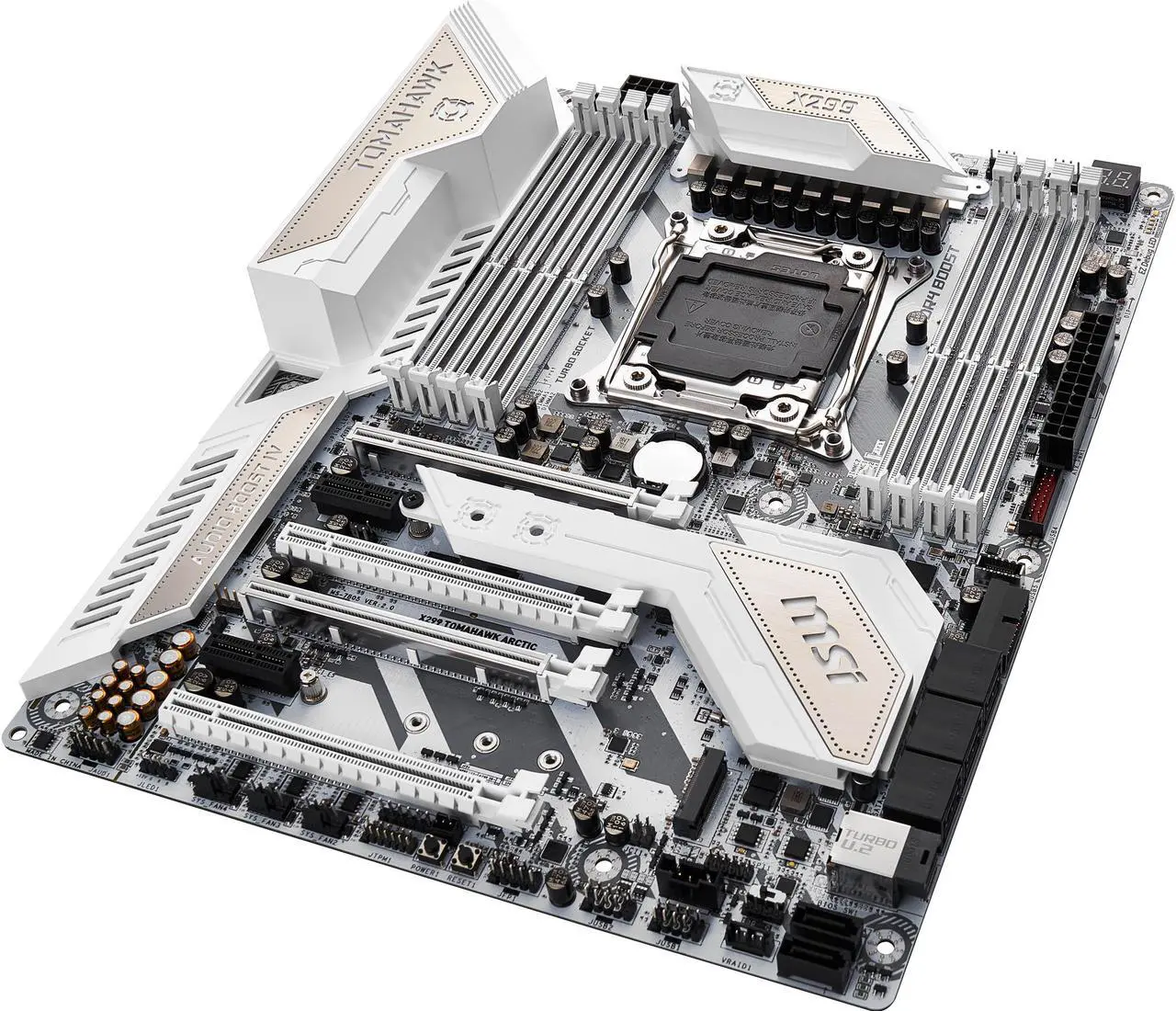 Main image of MSI X299 TOMAHAWK ARCTIC LGA 2066 Intel X299 USB 3.1 ATX Intel Motherboard