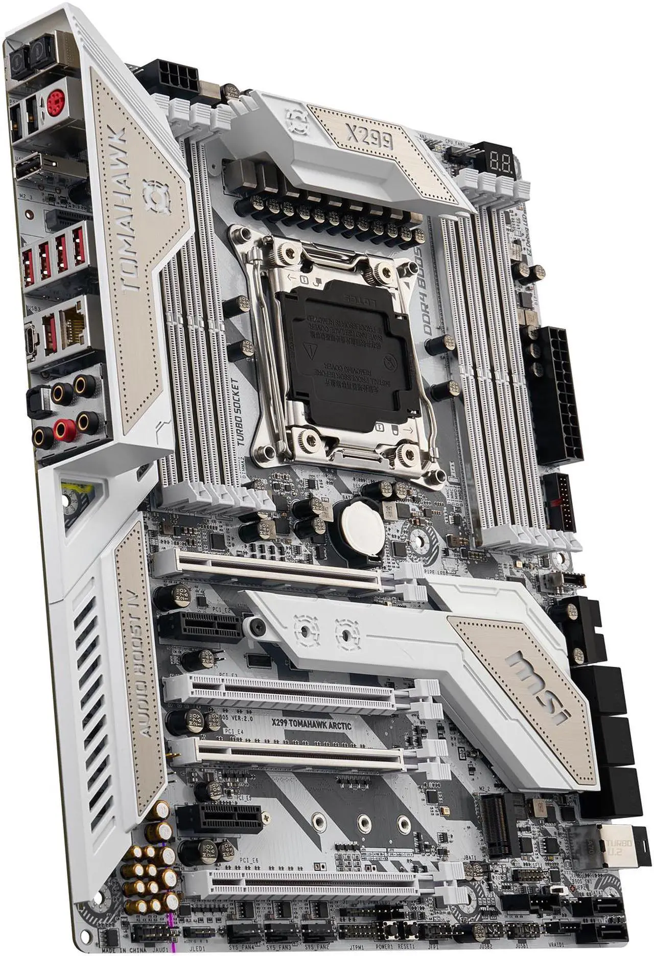 Alt view image 3 of 5 - MSI X299 TOMAHAWK ARCTIC LGA 2066 Intel X299 USB 3.1 ATX Intel Motherboard