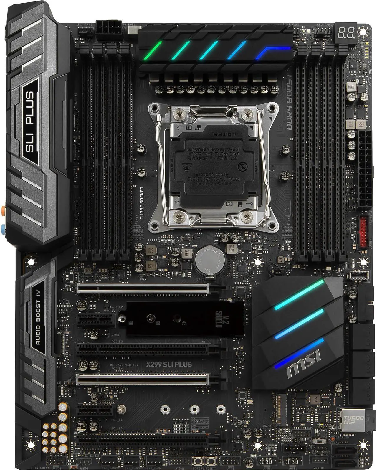Main image of MSI PRO X299 SLI PLUS LGA 2066 Intel X299 ATX Intel Motherboard