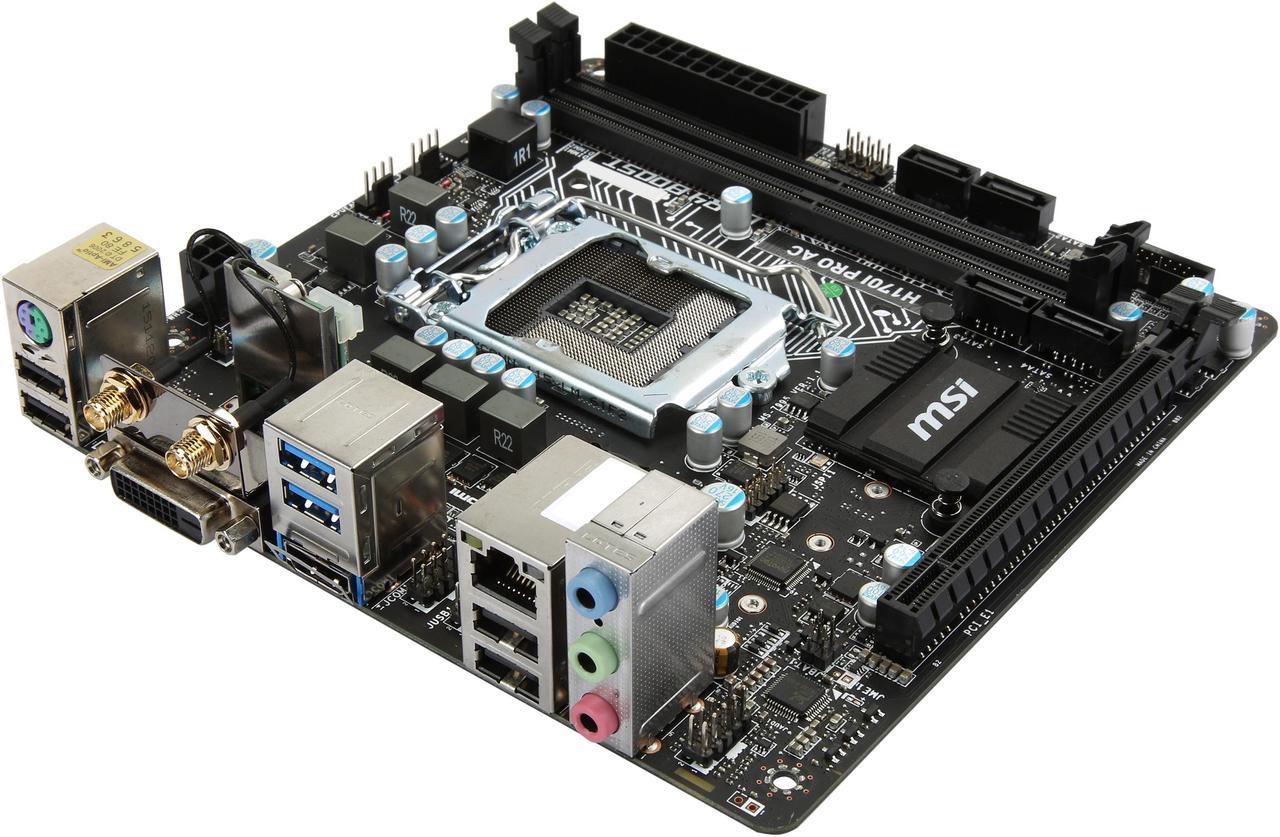 MSI H170I PRO AC LGA 1151 Intel H170 HDMI SATA 6Gb/s USB 3.1 Mini ITX Intel Motherboard