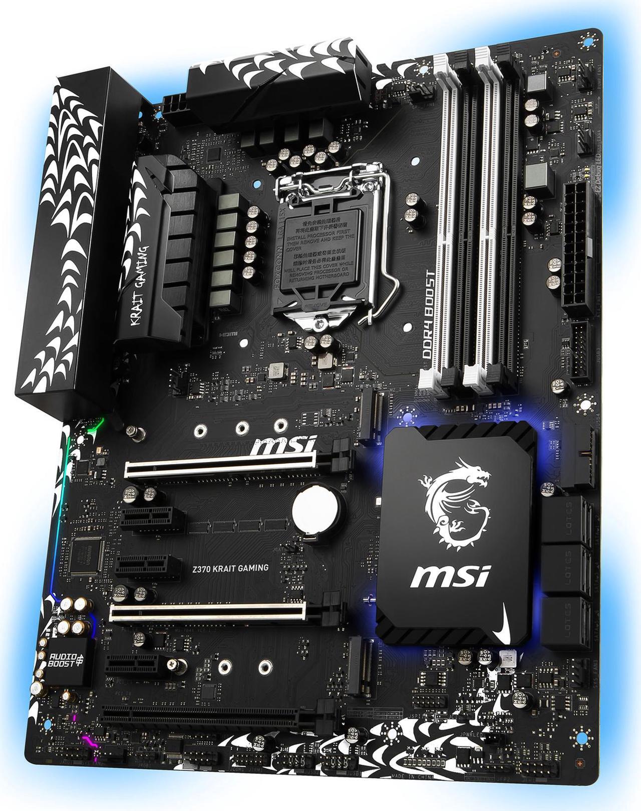 Main image of MSI Z370 KRAIT GAMING LGA 1151 (300 Series) Intel Z370 HDMI USB 3.1 ATX Intel Motherboard
