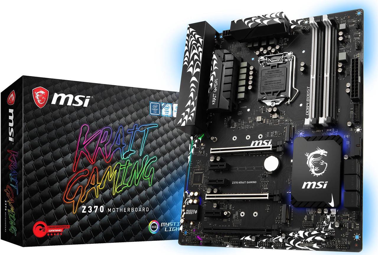 Alt view image 6 of 6 - MSI Z370 KRAIT GAMING LGA 1151 (300 Series) Intel Z370 HDMI USB 3.1 ATX Intel Motherboard