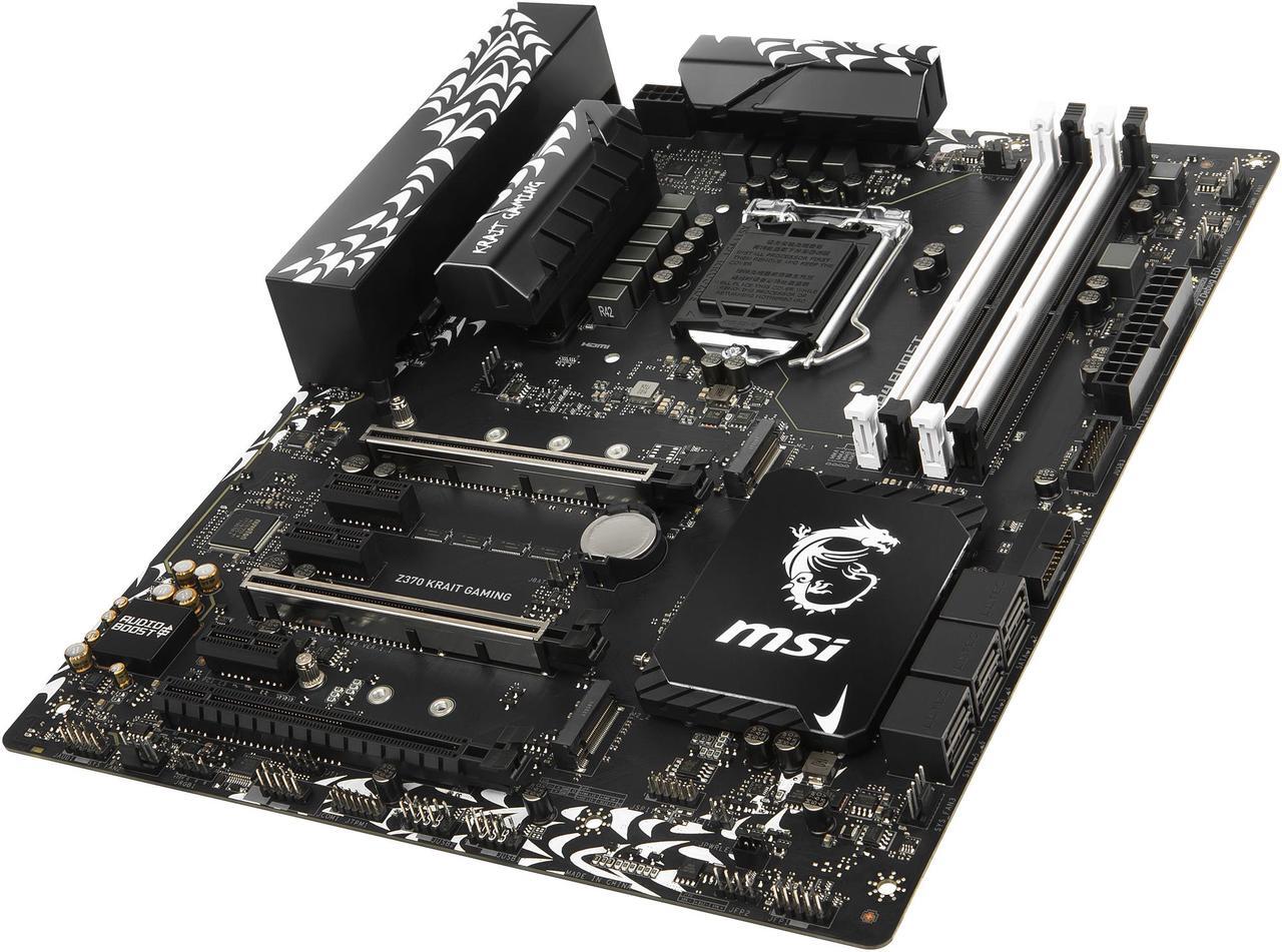 Alt view image 4 of 6 - MSI Z370 KRAIT GAMING LGA 1151 (300 Series) Intel Z370 HDMI USB 3.1 ATX Intel Motherboard