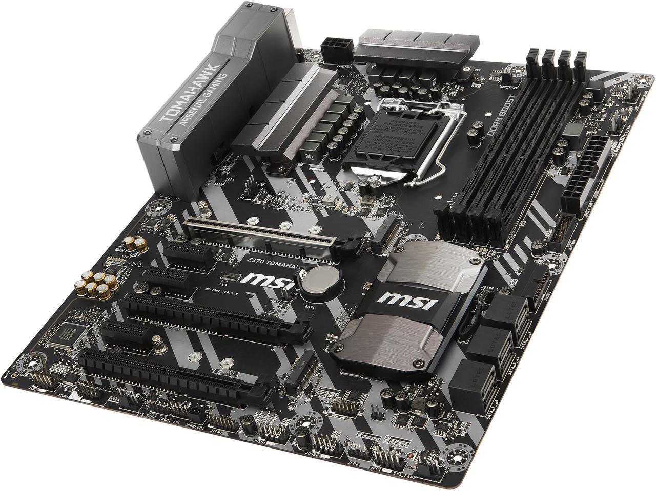 Alt view image 4 of 7 - MSI Z370 TOMAHAWK LGA 1151 (300 Series) Intel Z370 HDMI SATA 6Gb/s USB 3.1 ATX Intel Motherboard