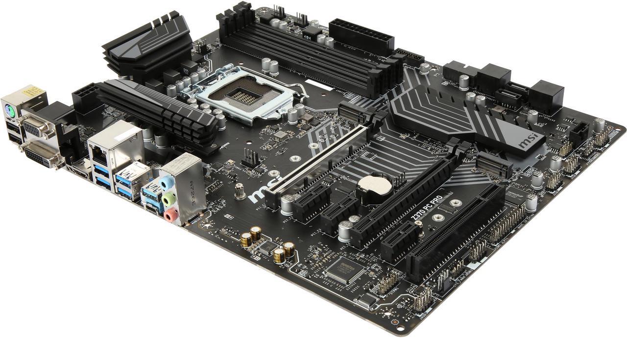 Main image of MSI Z370 PC PRO LGA 1151 (300 Series) Intel Z370 SATA 6Gb/s USB 3.1 ATX Intel Motherboard
