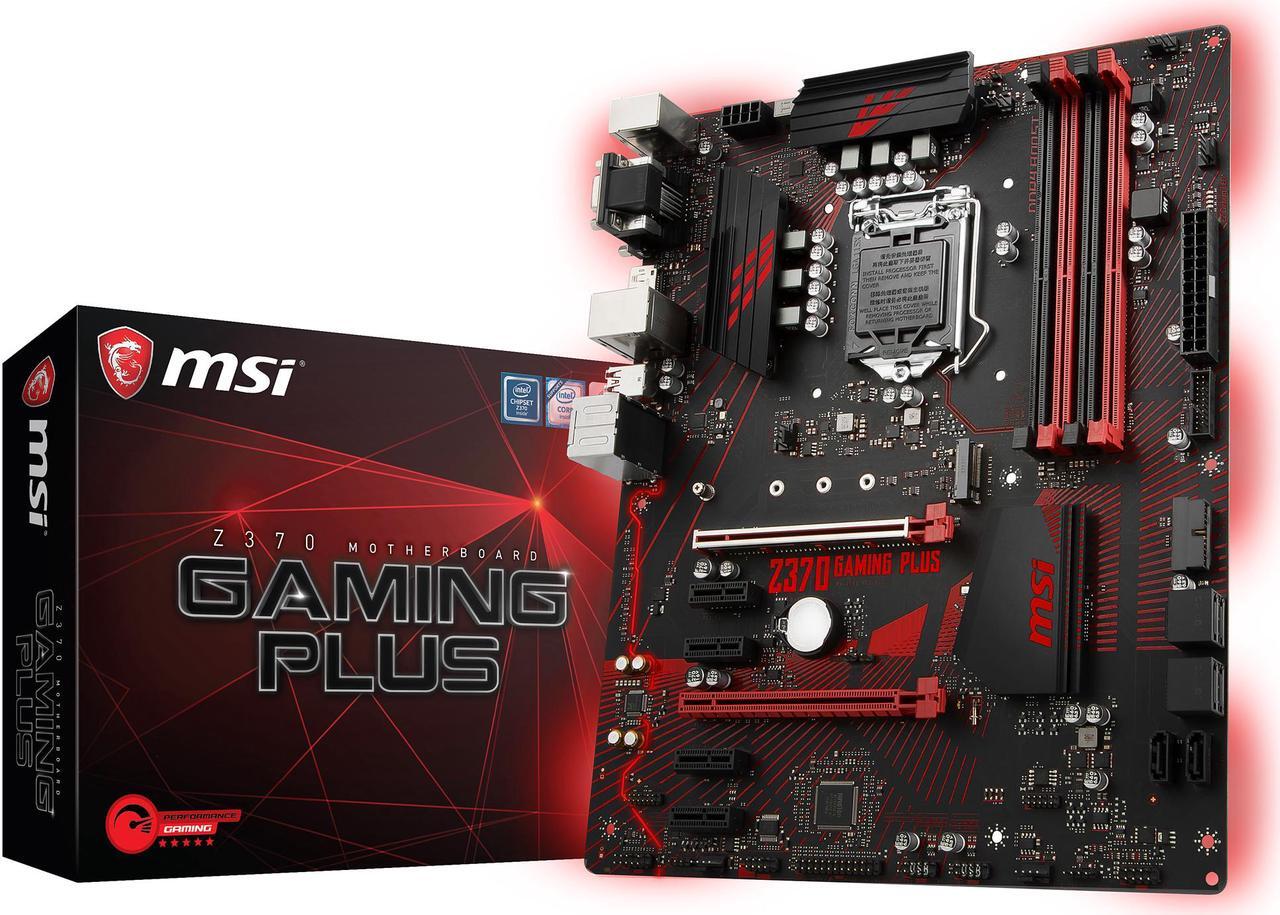 Alt view image 6 of 7 - MSI Z370 GAMING PLUS LGA 1151 (300 Series) Intel Z370 SATA 6Gb/s ATX Intel Motherboard