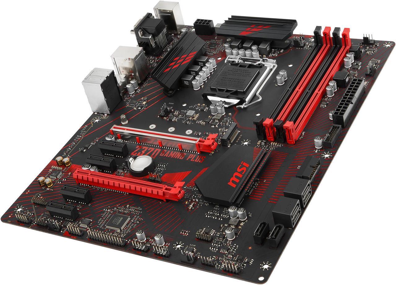 Alt view image 4 of 7 - MSI Z370 GAMING PLUS LGA 1151 (300 Series) Intel Z370 SATA 6Gb/s ATX Intel Motherboard