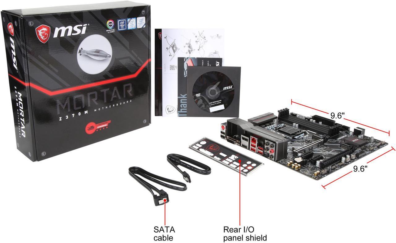 Alt view image 6 of 5 - MSI ARSENAL GAMING Z370M MORTAR LGA 1151 (300 Series) Intel Z370 HDMI USB 3.1 Micro ATX Intel Motherboard