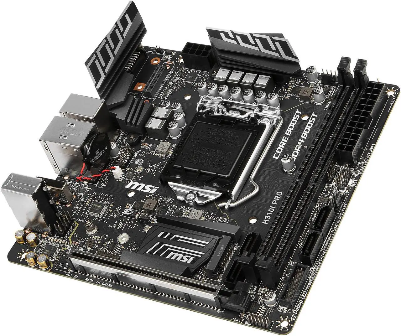 Alt view image 2 of 6 - MSI PRO H310I PRO LGA 1151 (300 Series) Intel H310 Mini ITX Intel Motherboard