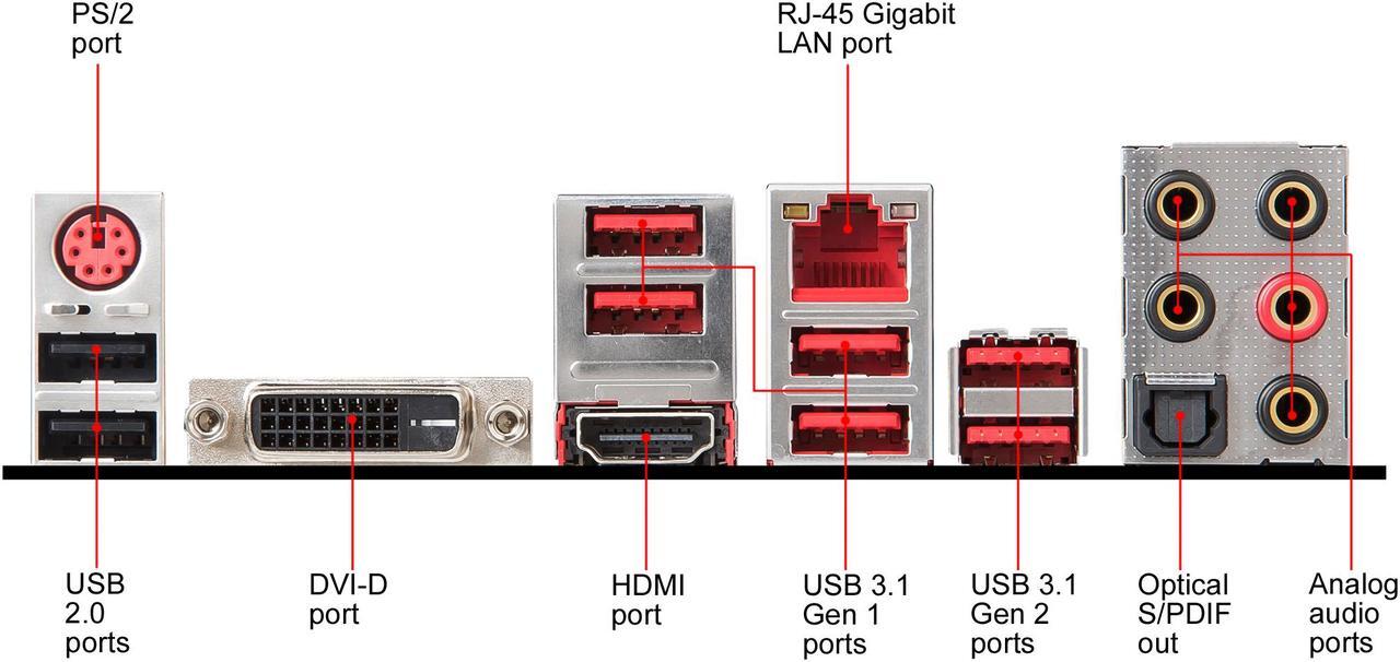 Alt view image 7 of 10 - MSI PERFORMANCE GAMING X470 GAMING PLUS AM4 AMD X470 SATA 6Gb/s USB 3.1 HDMI ATX AMD Motherboard