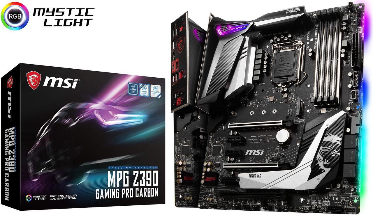 Alt view image 9 of 10 - MSI MPG Z390 GAMING PRO CARBON LGA 1151 (300 Series) Intel Z390 HDMI USB 3.1 ATX Intel Motherboard