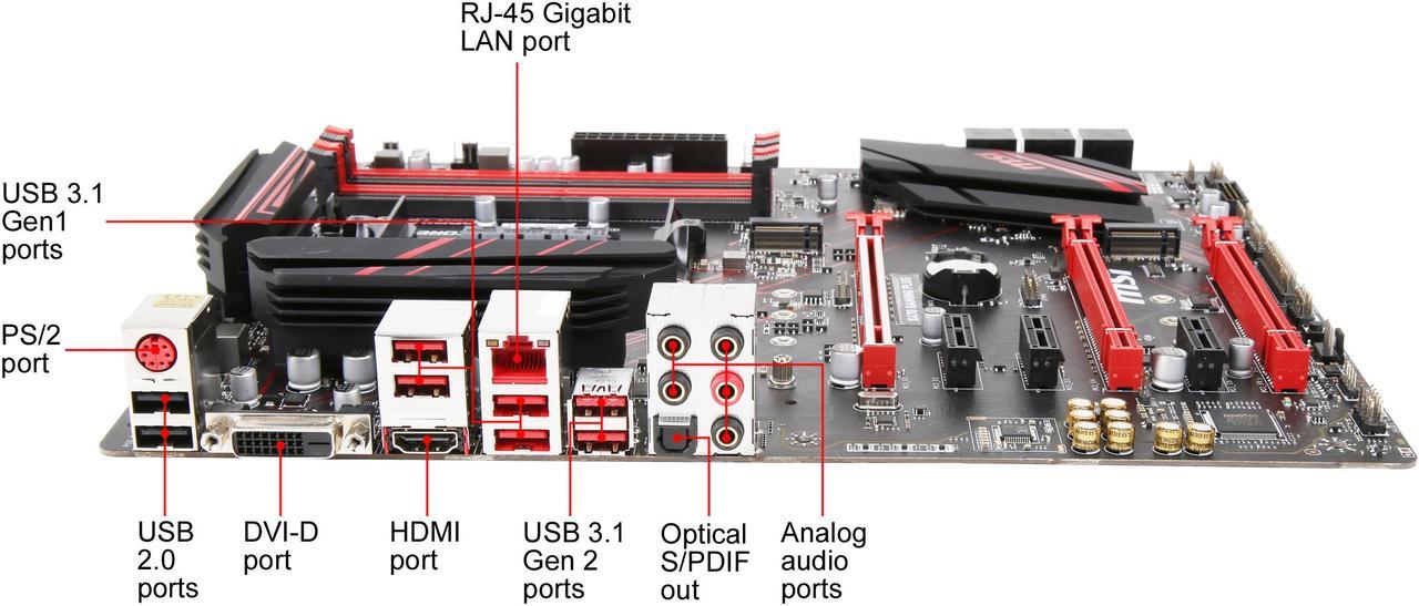 Alt view image 6 of 6 - MSI PERFORMANCE GAMING X470 GAMING PLUS AM4 AMD X470 USB 3.1 HDMI ATX AMD Motherboard