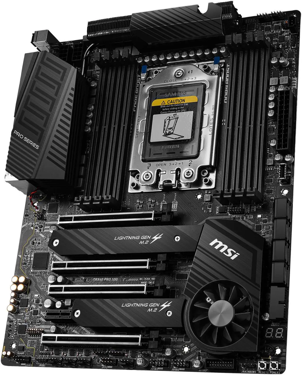 Alt view image 3 of 10 - MSI PRO TRX40 PRO 10G sTRX4 AMD TRX40 ATX AMD Motherboard