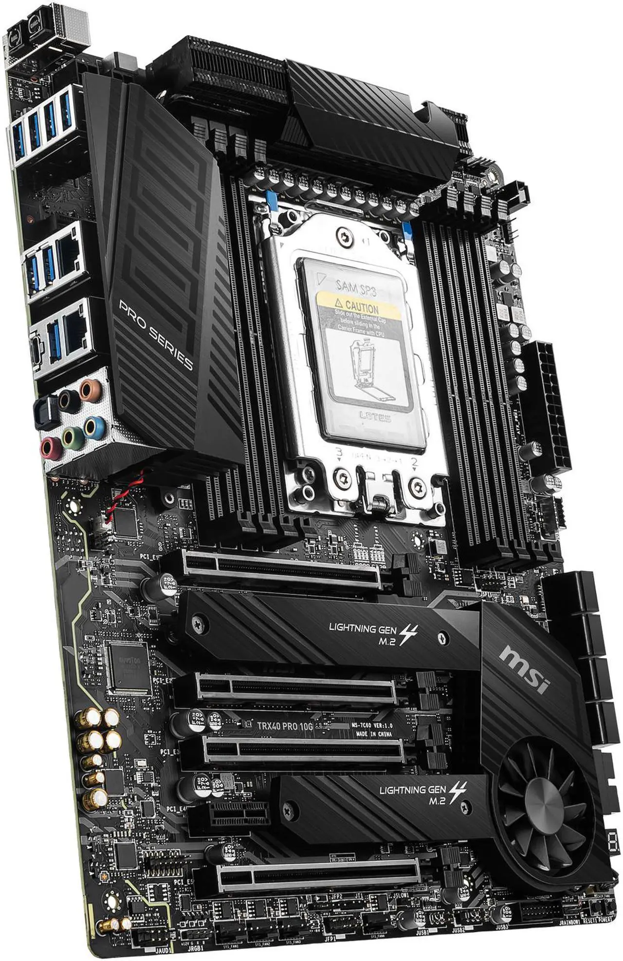 Alt view image 4 of 10 - MSI PRO TRX40 PRO 10G sTRX4 AMD TRX40 ATX AMD Motherboard