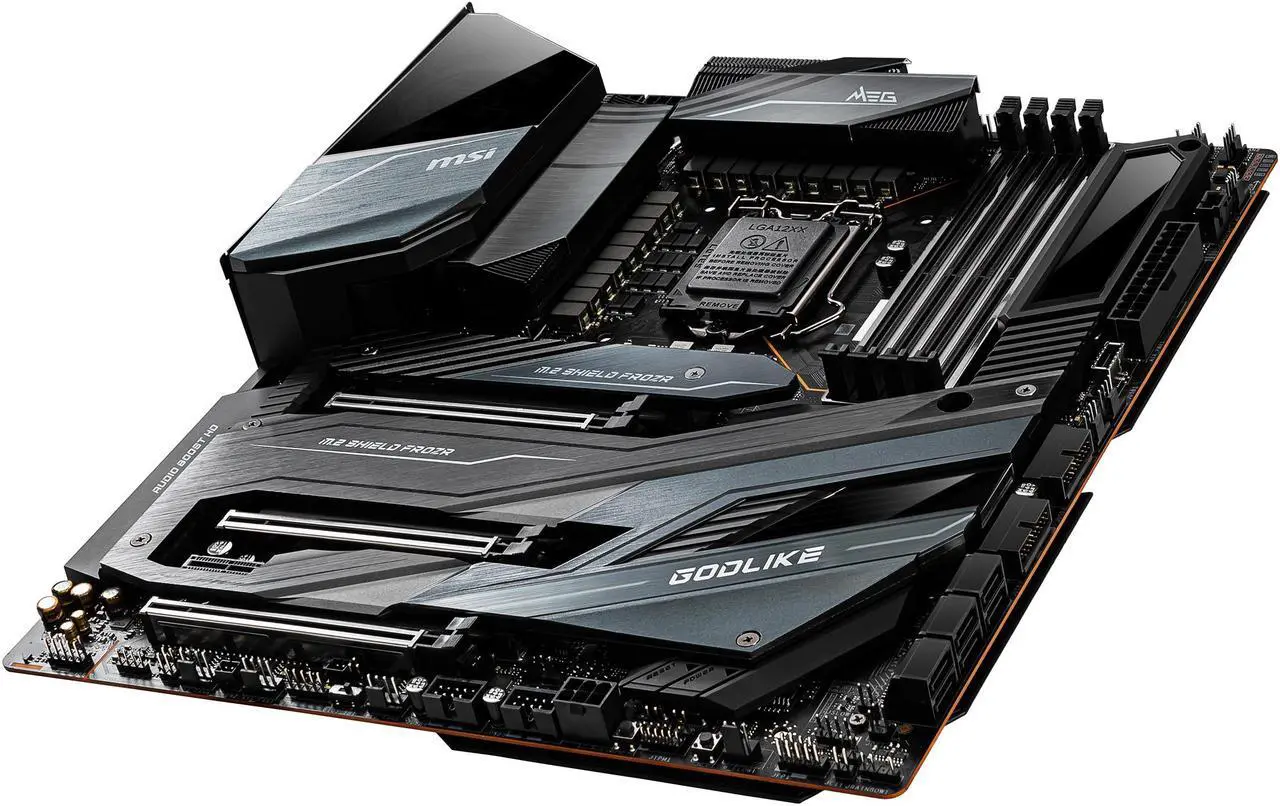 Alt view image 6 of 8 - MSI MEG Z490 GODLIKE LGA 1200 Intel Z490 Extended ATX Intel Motherboard