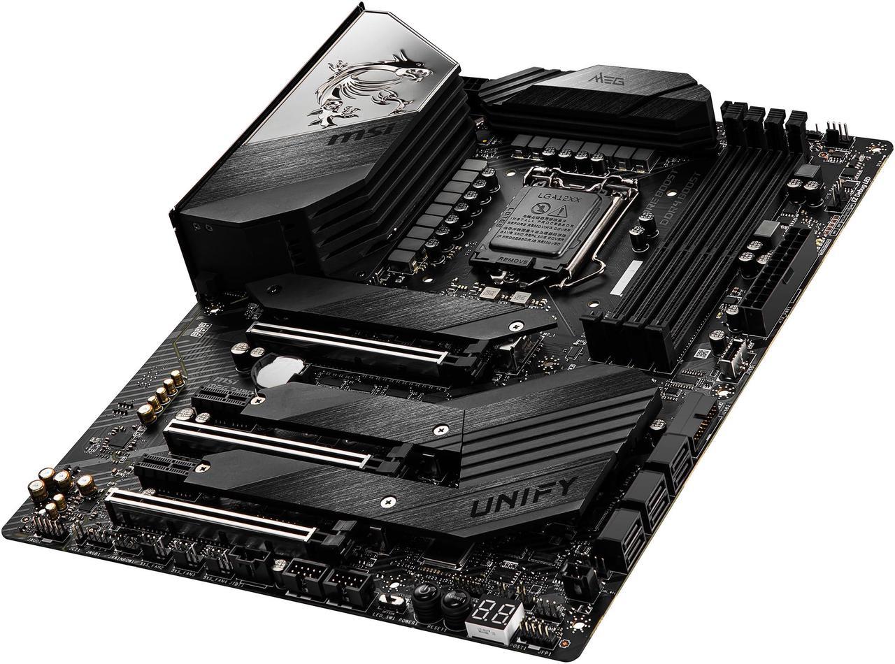 Alt view image 5 of 7 - MSI MEG Z490 UNIFY LGA 1200 Intel Z490 SATA 6Gb/s ATX Intel Motherboard