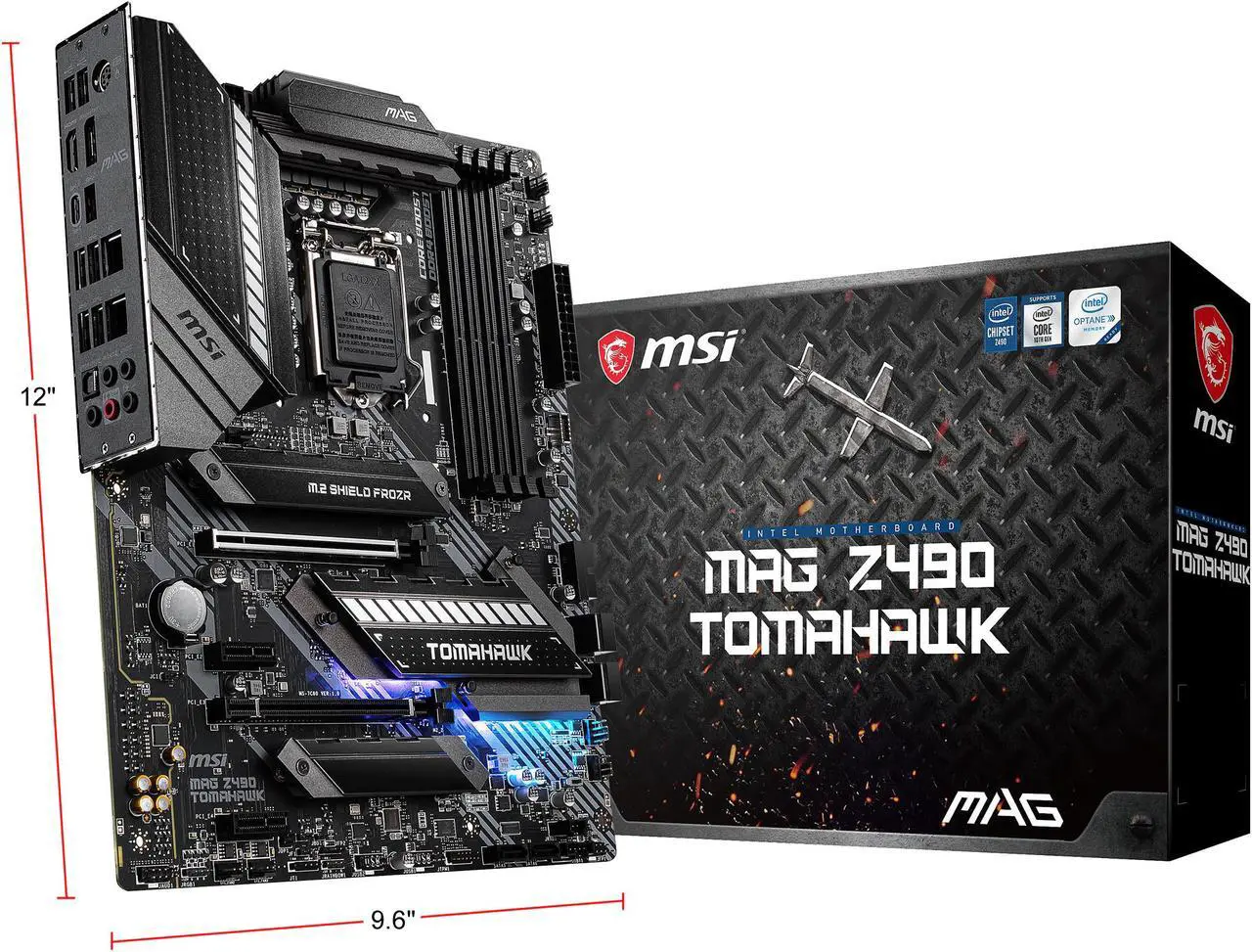 Alt view image 7 of 7 - MSI MAG Z490 TOMAHAWK LGA 1200 Intel Z490 ATX Intel Motherboard