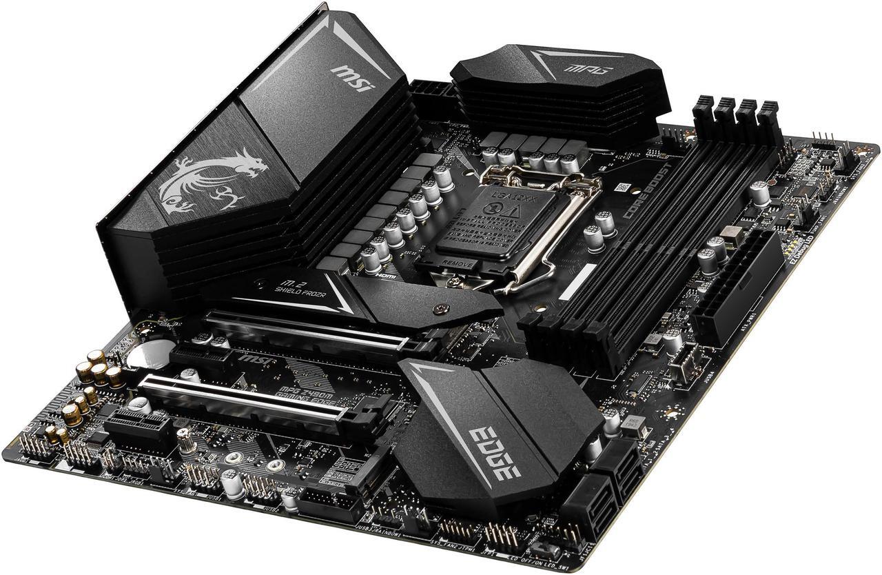 Alt view image 5 of 7 - MSI MPG Z490M GAMING EDGE WIFI LGA 1200 Intel Z490 SATA 6Gb/s Micro ATX Intel Motherboard