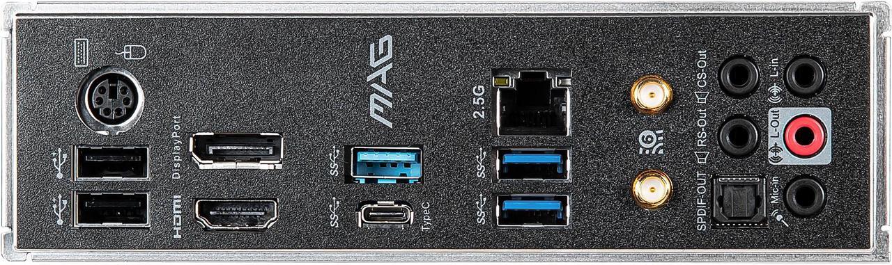 Alt view image 9 of 11 - MSI MAG B460M MORTAR WIFI LGA 1200 Intel B460 Micro ATX Intel Motherboard
