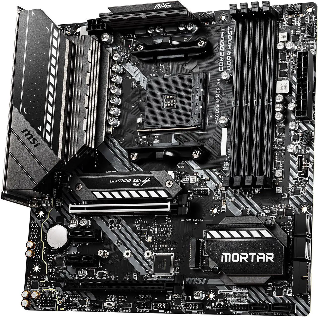 Main image of MSI MAG B550M MORTAR AM4 AMD B550 SATA 6Gb/s Micro ATX AMD Motherboard