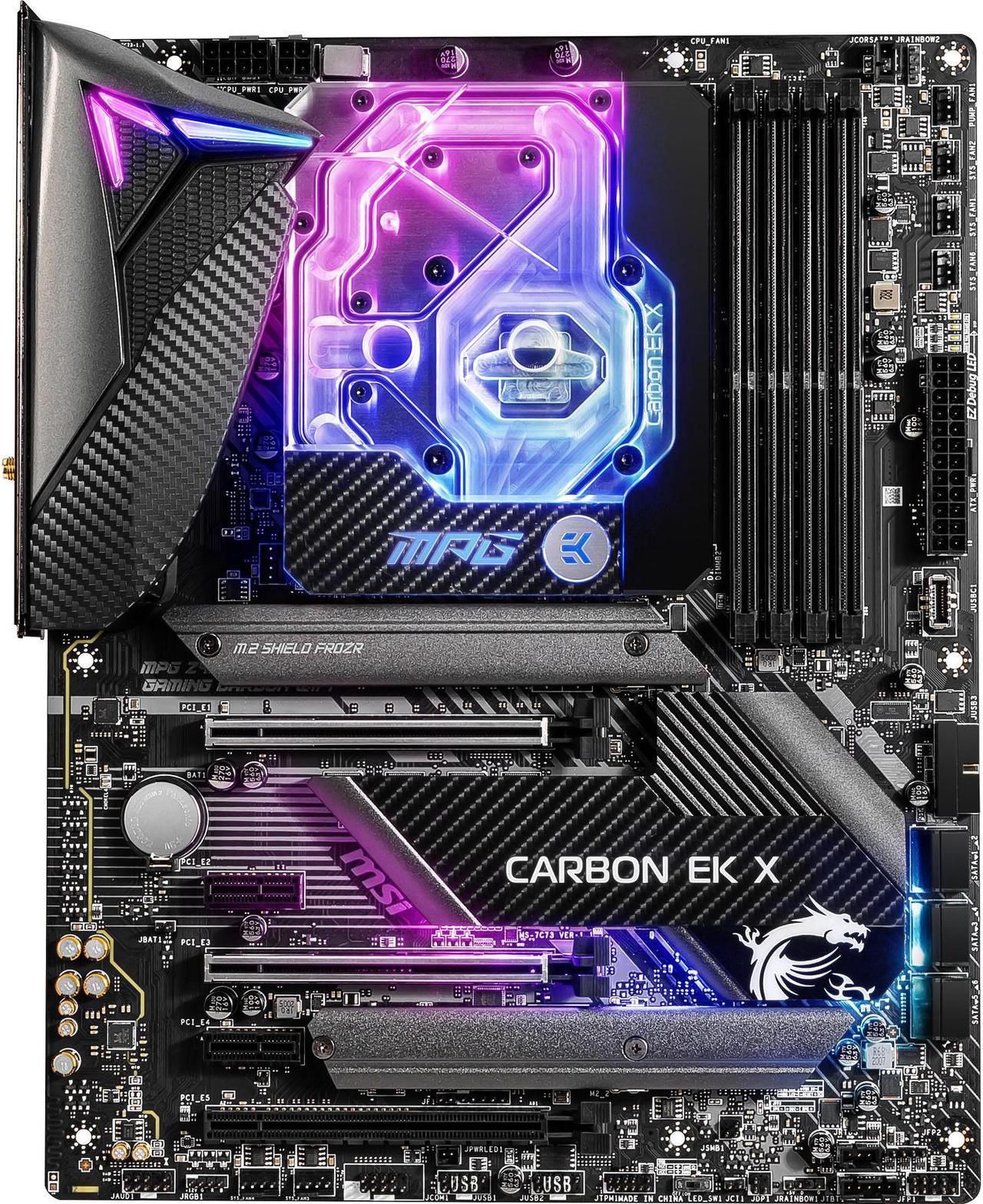 MSI MPG Z490 CARBON EK X LGA 1200 Intel Z490 SATA 6Gb/s ATX Intel Motherboard