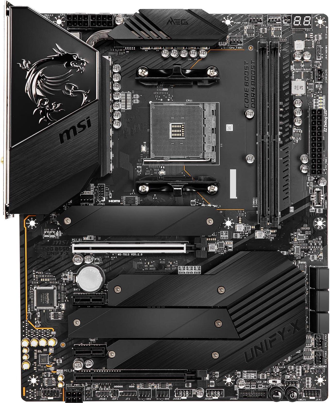 Main image of MSI MEG B550 UNIFY-X AM4 AMD B550 SATA 6Gb/s USB 3.0 ATX AMD Motherboard
