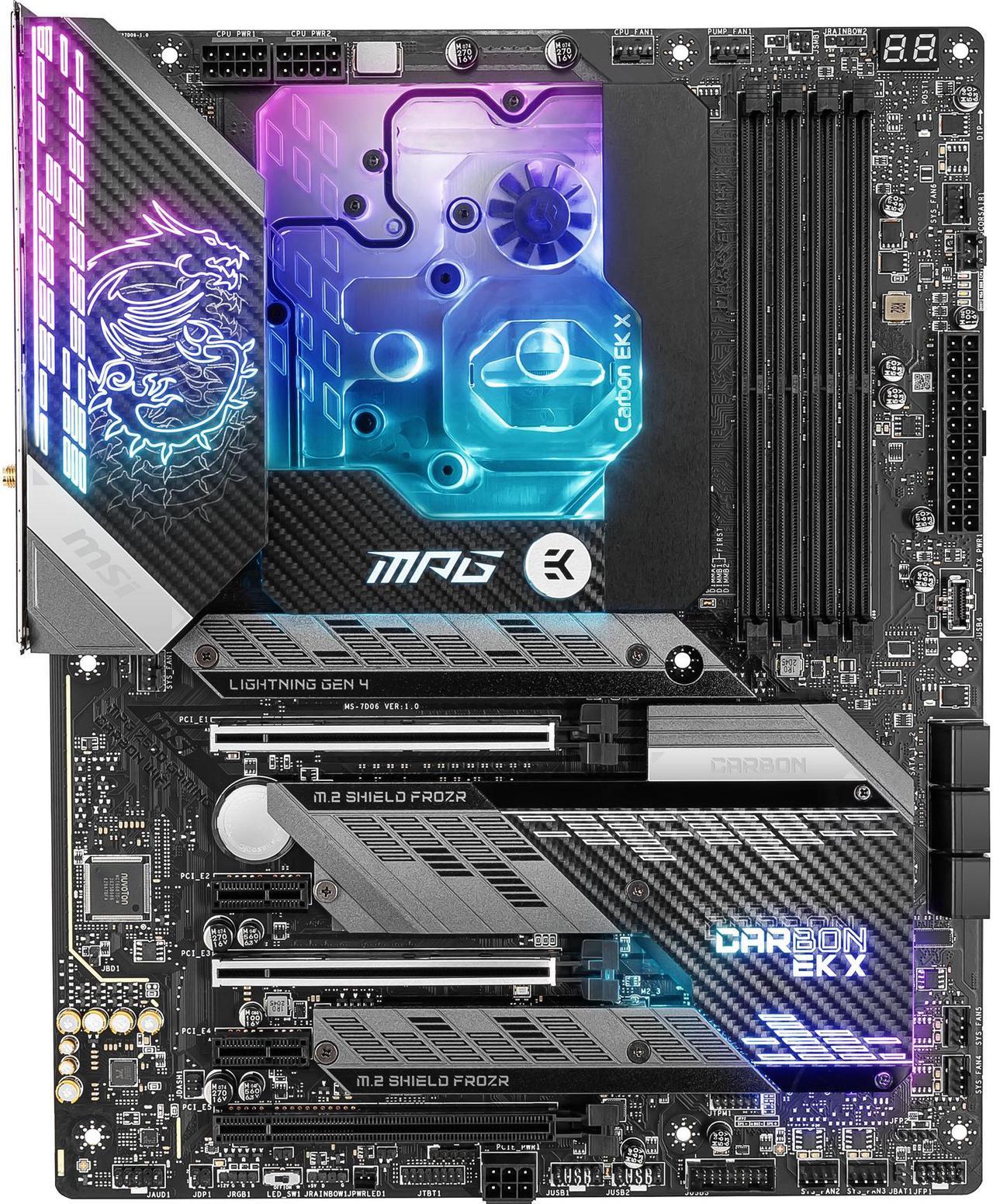 MSI MPG Z590 CARBON EK X LGA 1200 Intel Z590 SATA 6Gb/s ATX Intel Motherboard