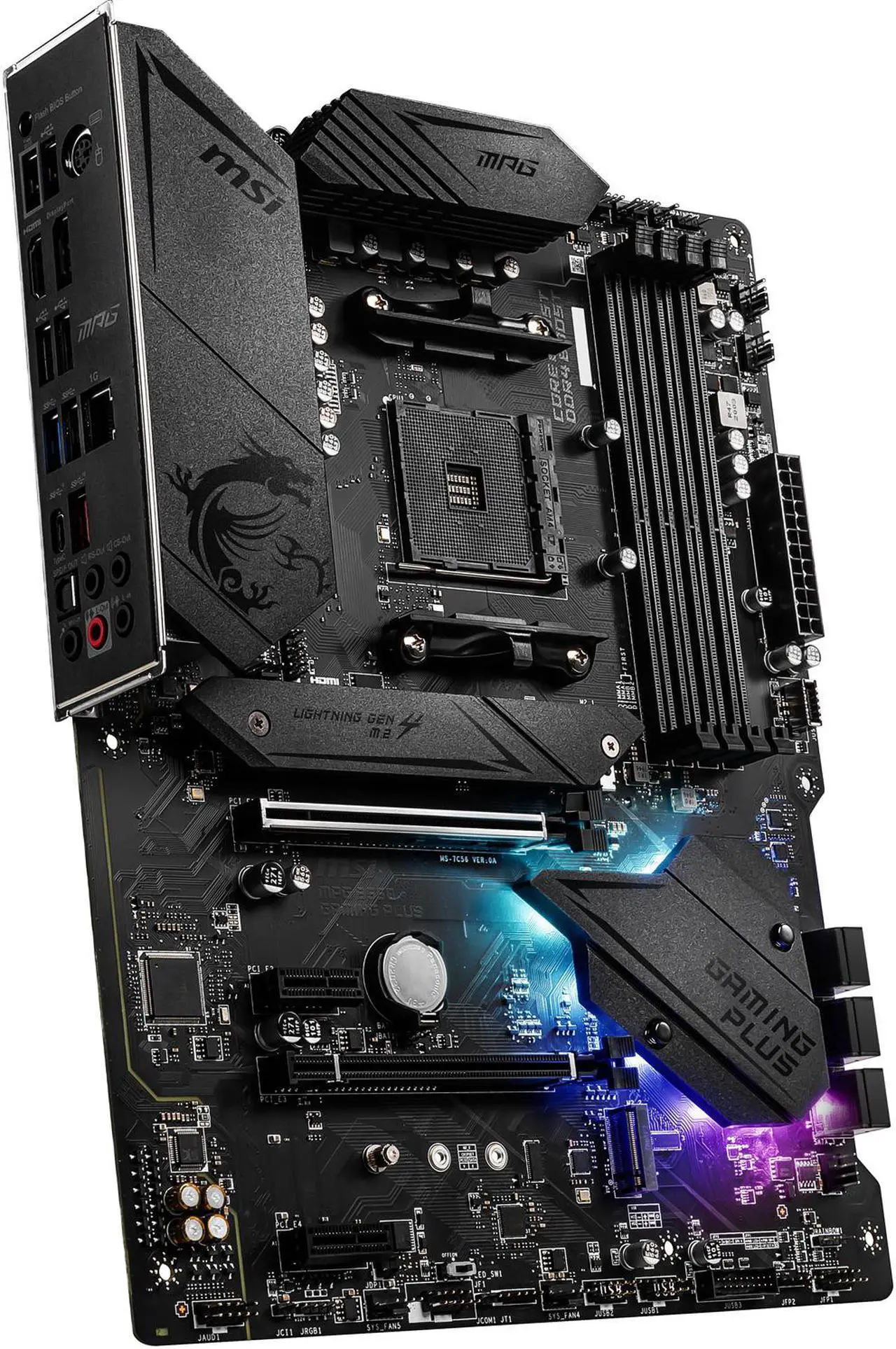 Alt view image 4 of 10 - MSI MPG B550 GAMING PLUS AM4 AMD B550 ATX AMD Motherboard