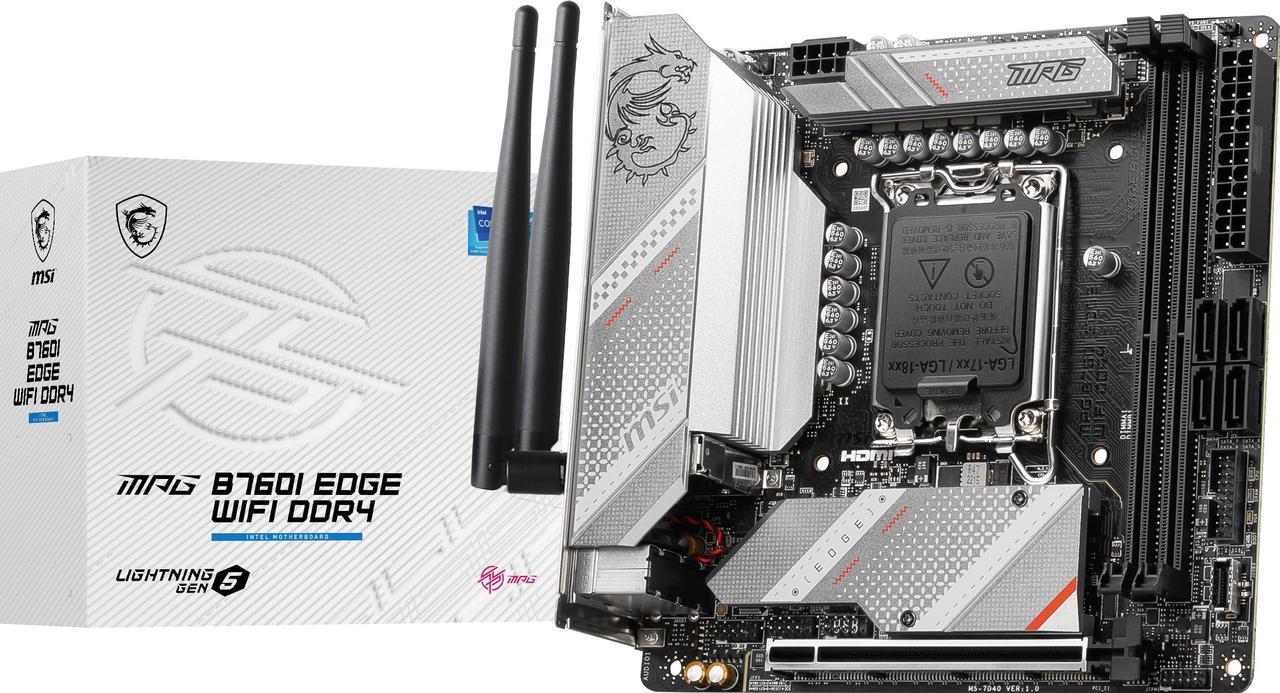 MSI MPG B760I EDGE WIFI DDR4 LGA 1700 DDR4 SATA 6G Mini-ITX motherboard Wi-Fi 6E 2.5Gbps LAN