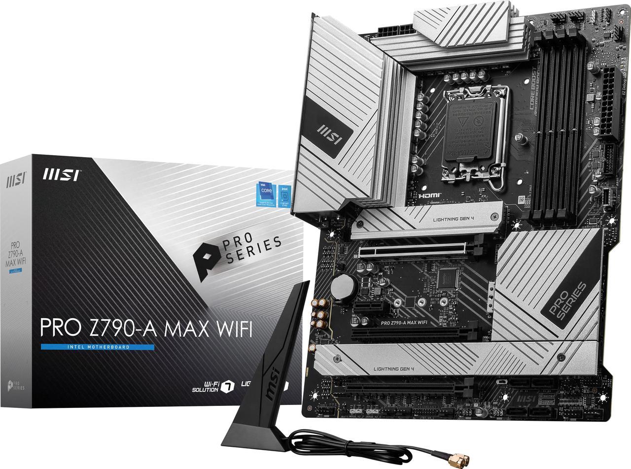 MSI PRO Z790-A MAX WIFI LGA 1700 Intel Z790 SATA 6Gb/s ATX Motherboard