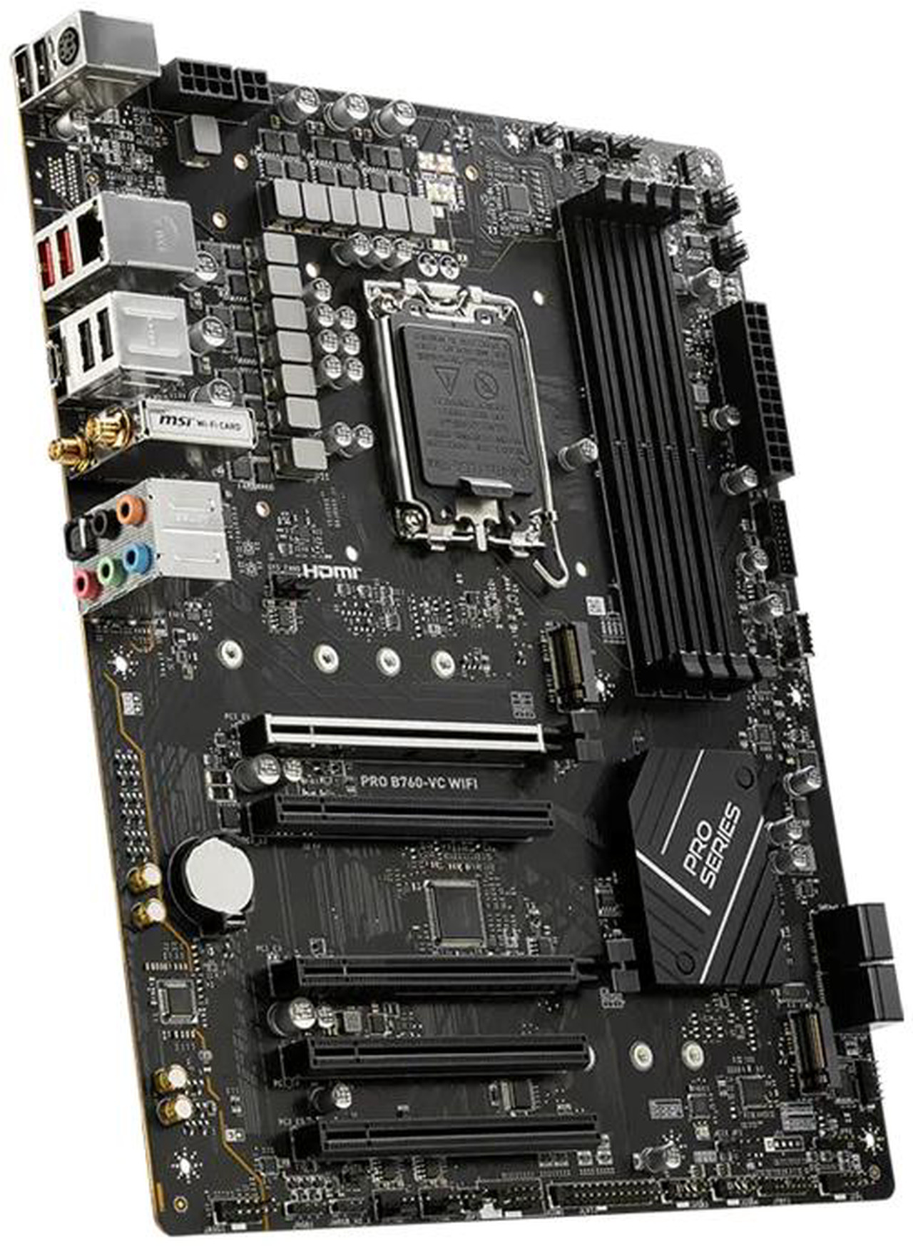 Open Box: MSI PRO B760-VC WIFI ProSeries Motherboard, Intel B760 LGA 1700 ATX, DDR5 7000+(OC) up to 256GB, PCIe 4.0, 2x M.2, 2.5G LAN, Wi-Fi 5, Bluetooth 5.1, USB 3.2 Gen 2 Type-C, Supports 12th/13th/14th Gen I - Newegg.com - Open Box condition - Image 9