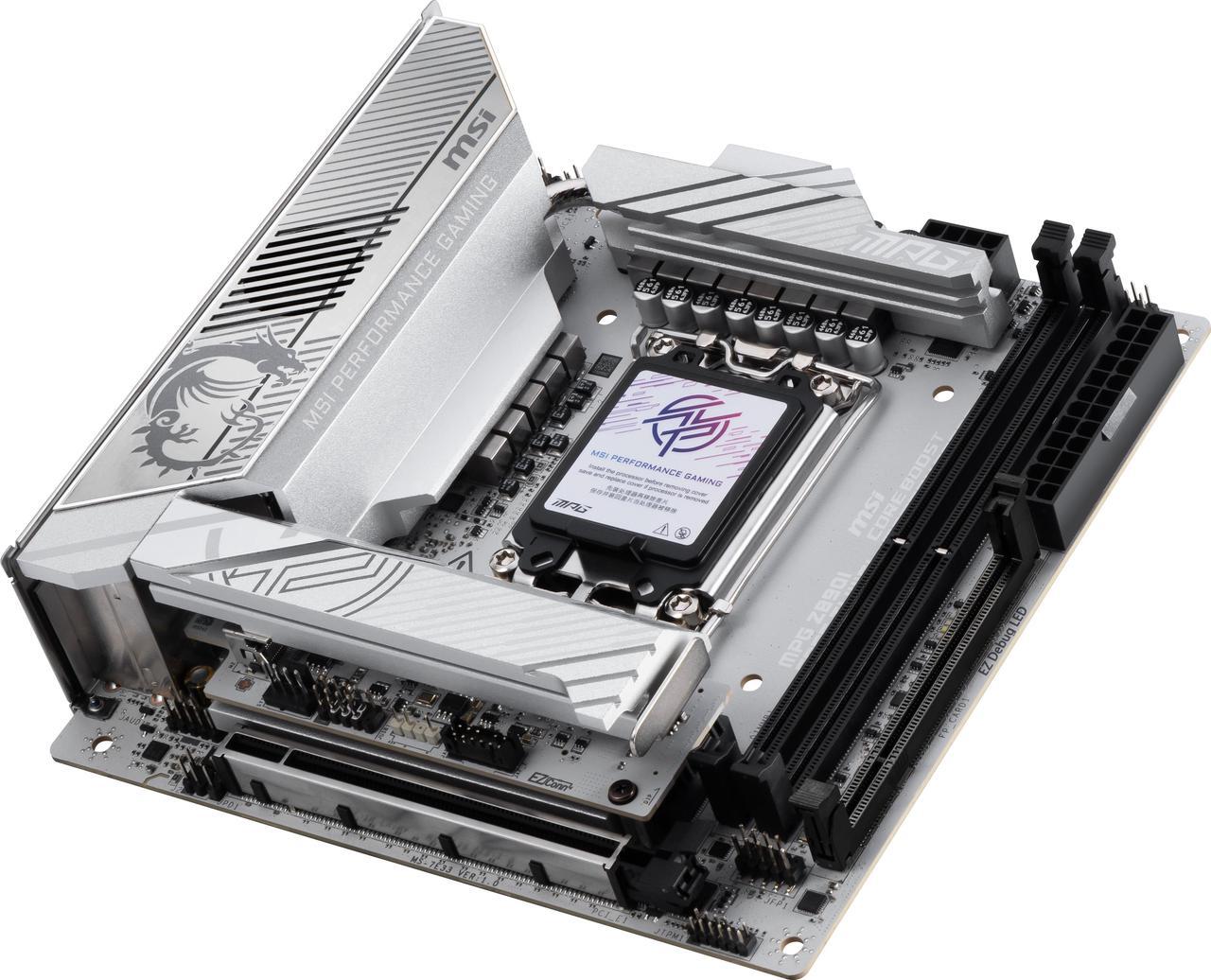 Alt view image 4 of 9 - MSI MPG Z890I EDGE TI WIFI LGA 1851 Intel Z890 SATA 6Gb/s Mini ITX Motherboard