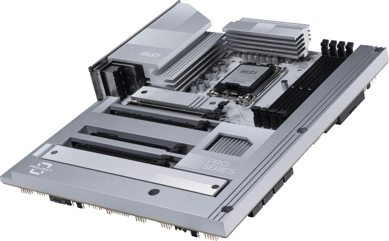 Alt view image 3 of 10 - MSI PRO Z890-S WIFI PZ LGA 1851 Intel Z890 243.84mmx304.8mm (280) Motherboards - Intel
