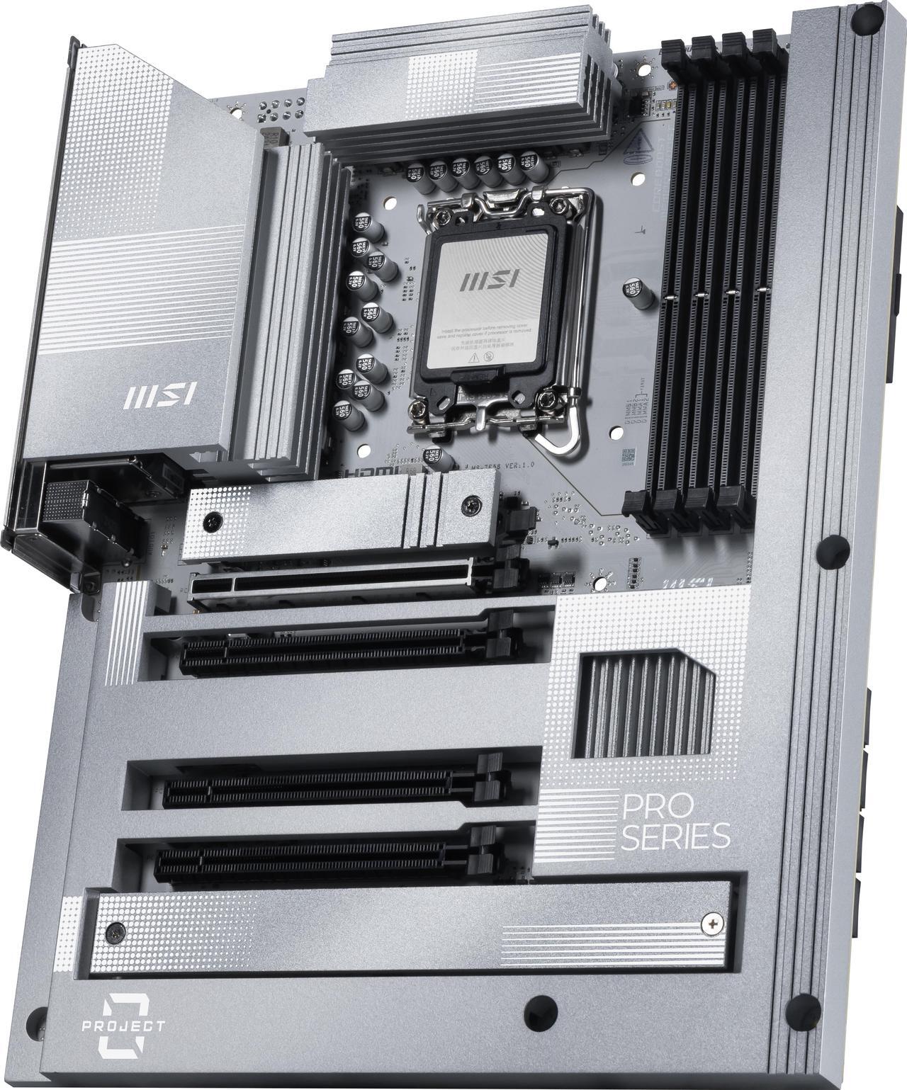 Alt view image 6 of 10 - MSI PRO Z890-S WIFI PZ LGA 1851 Intel Z890 243.84mmx304.8mm (280) Motherboards - Intel