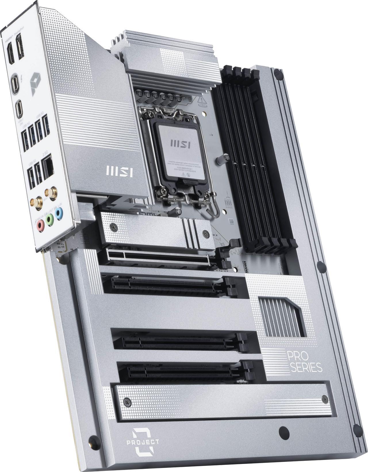 Alt view image 4 of 10 - MSI PRO Z890-S WIFI PZ LGA 1851 Intel Z890 243.84mmx304.8mm (280) Motherboards - Intel