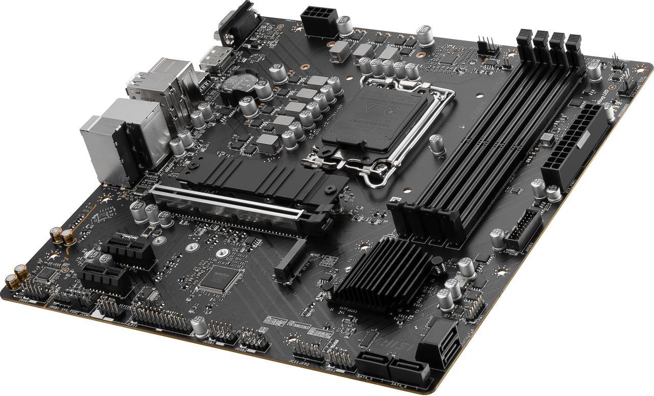 Alt view image 6 of 7 - MSI PRO B760M-P LGA 1700 Intel B760 SATA 6Gb/s Micro ATX Motherboard