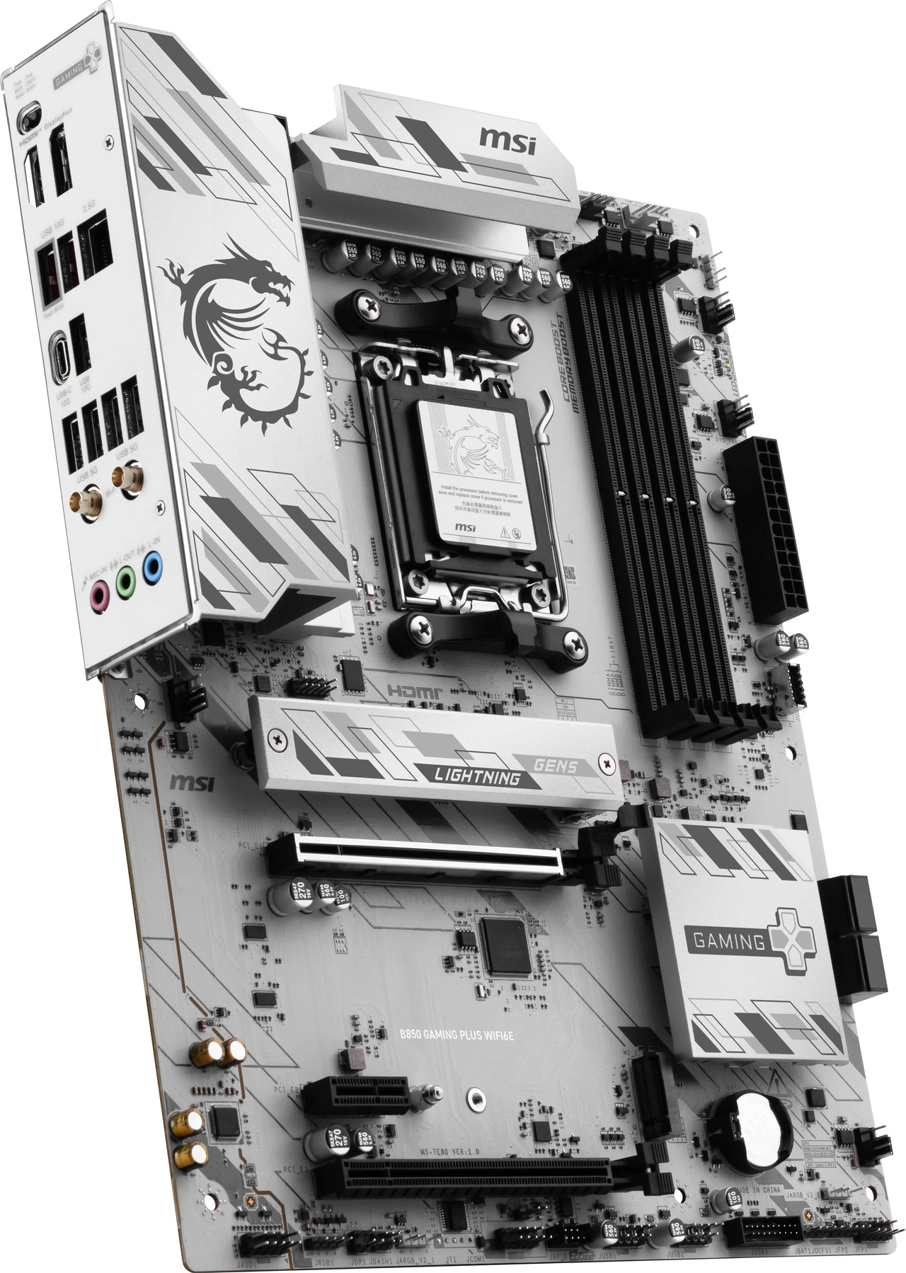 Open Box: MSI B850 GAMING PLUS WIFI6E Motherboard, ATX - Supports AMD Ryzen 9000 / 8000 / 7000 Processors, AM5 - DDR5 Memory Boost 8200+ MT/s (OC), PCIe 4.0 x16, M.2 Gen5, Wi-Fi 6E, 2.5G LAN - Newegg.com - Open Box condition - Image 13