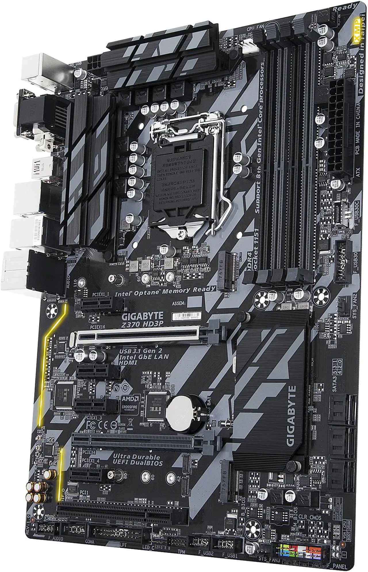 Main image of GIGABYTE Z370 HD3P (rev. 1.0) LGA 1151 (300 Series) Intel Z370 HDMI USB 3.1 ATX Intel Motherboard