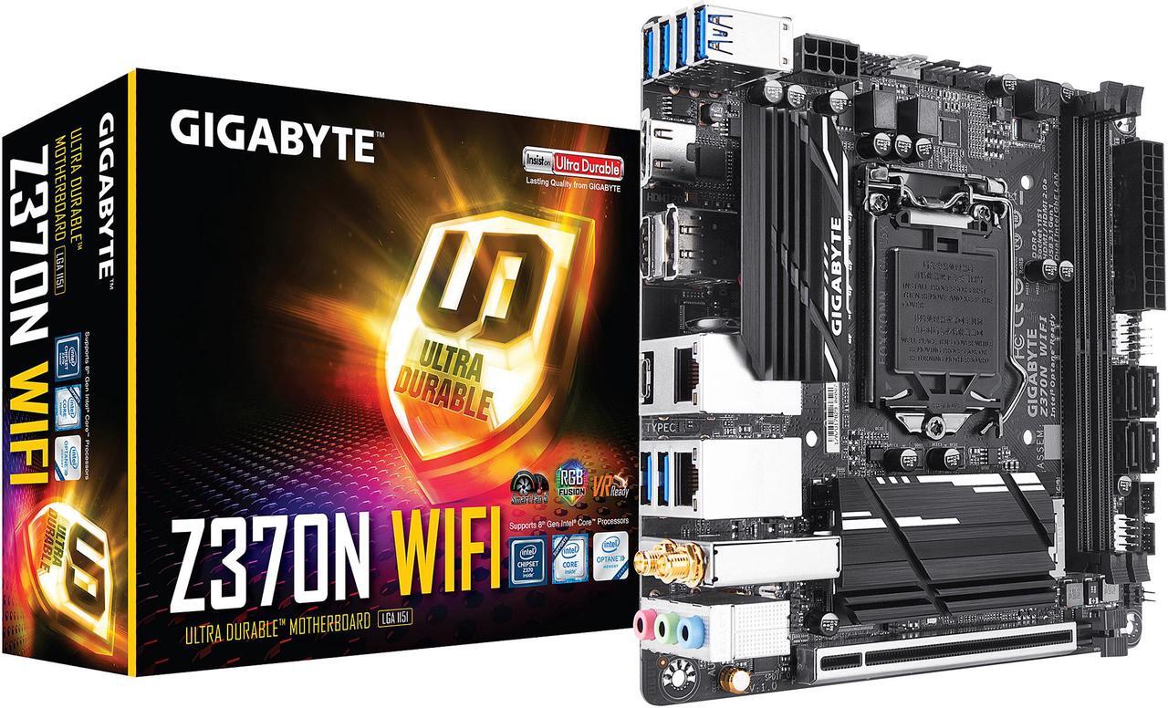 Alt view image 6 of 6 - GIGABYTE Z370N WIFI (rev. 1.0) LGA 1151 (300 Series) Intel Z370 HDMI USB 3.1 Mini ITX Intel Motherboard