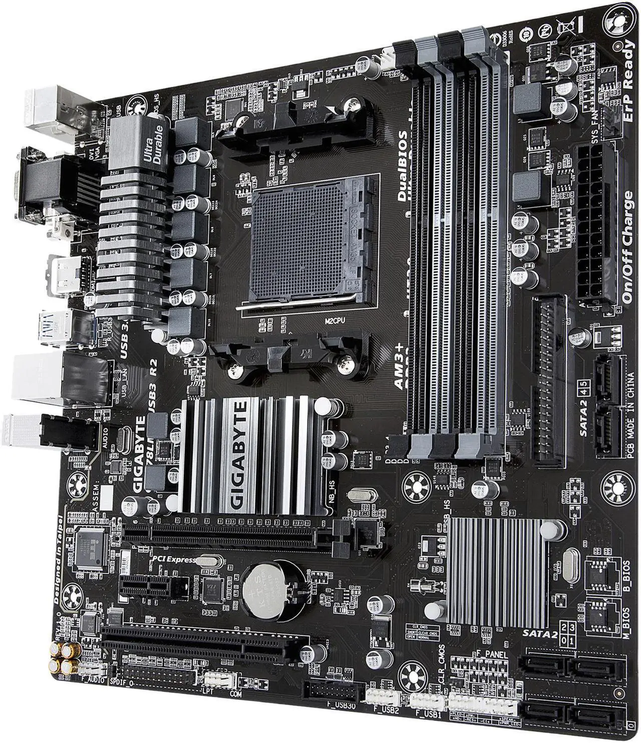 Alt view image 2 of 5 - GIGABYTE GA-78LMT-USB3 R2 AM3+/AM3 AMD 760G USB 3.1 HDMI Micro ATX AMD Motherboard