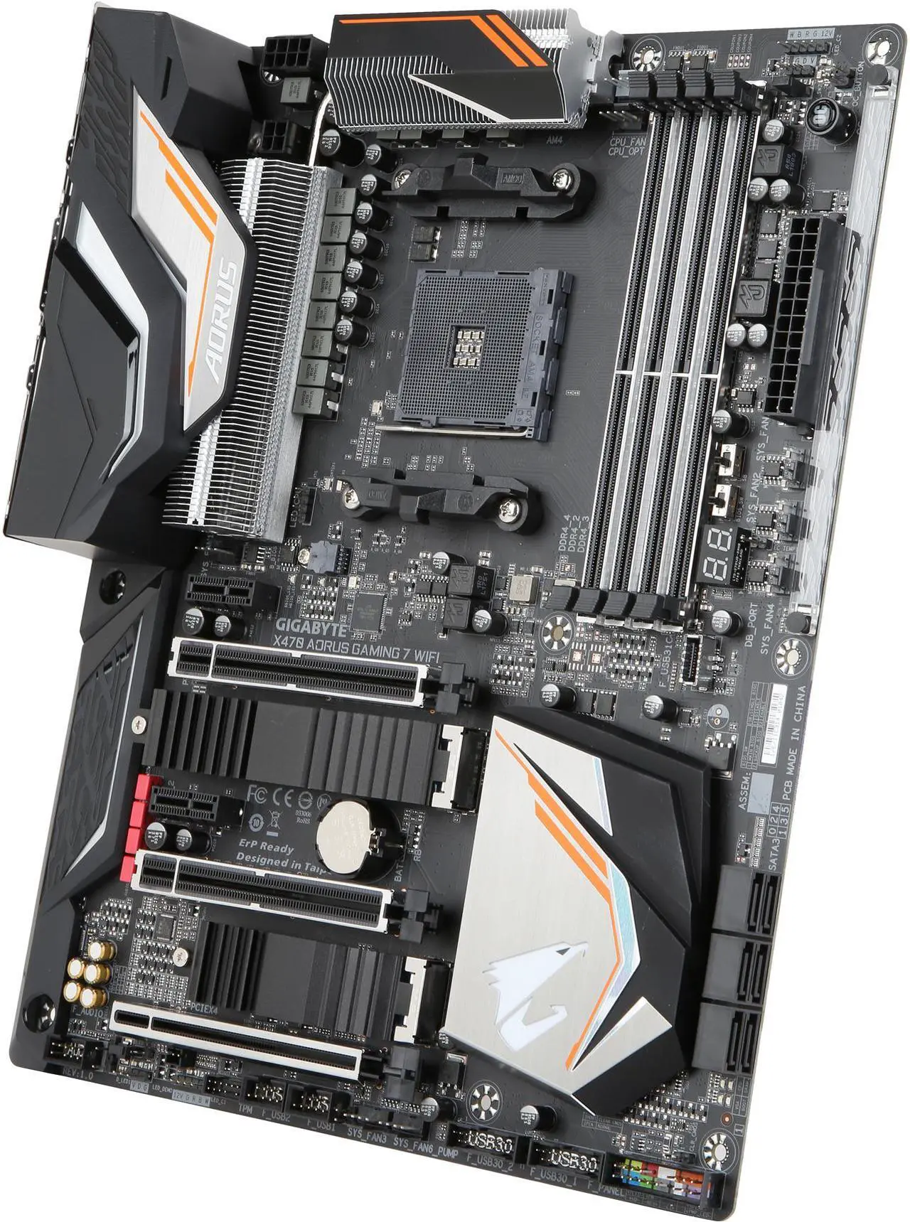 Alt view image 3 of 6 - GIGABYTE X470 AORUS GAMING 7 WIFI AM4 AMD X470 USB 3.1 ATX AMD Motherboard