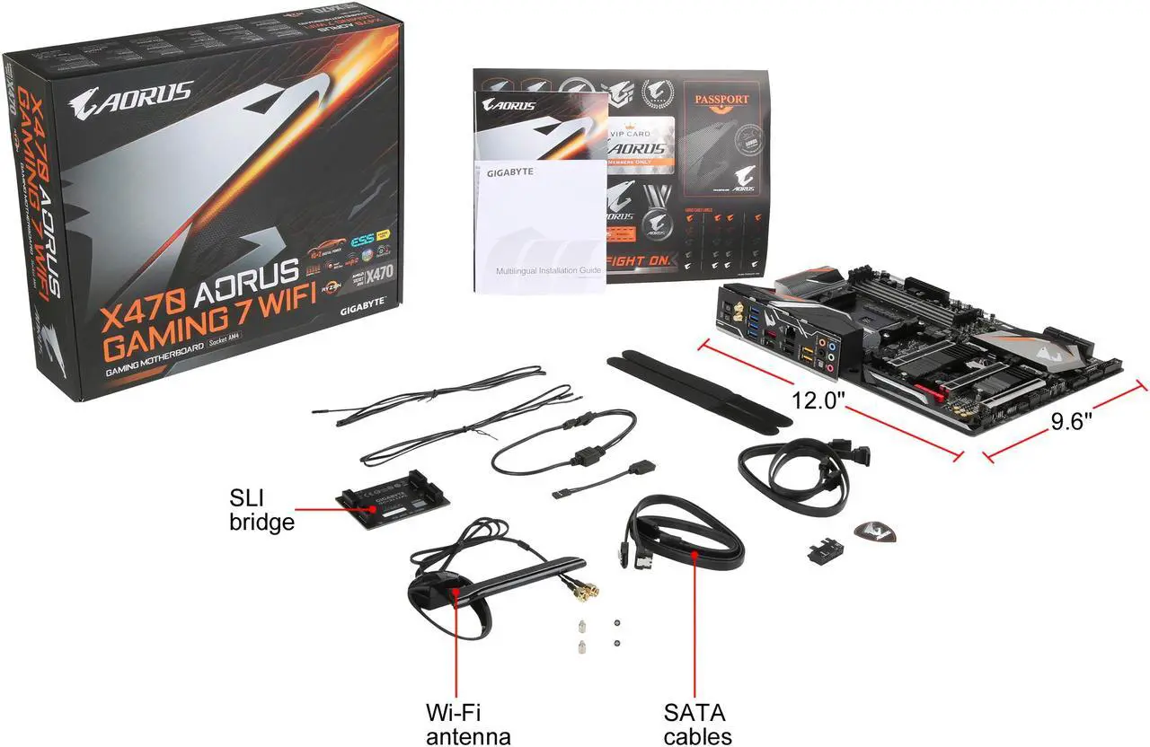 Alt view image 7 of 6 - GIGABYTE X470 AORUS GAMING 7 WIFI AM4 AMD X470 USB 3.1 ATX AMD Motherboard