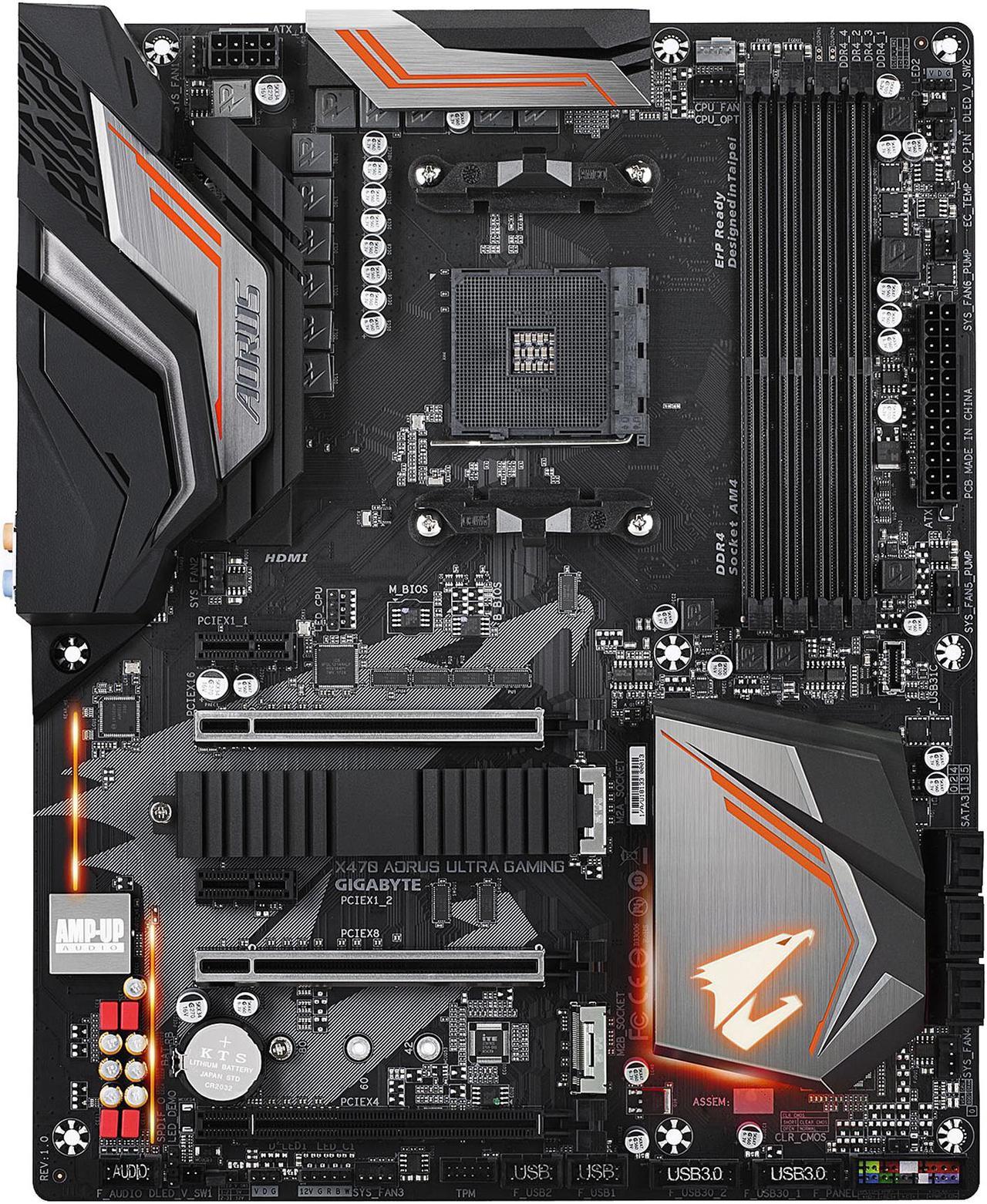 GIGABYTE X470 AORUS ULTRA GAMING AM4 AMD X470 SATA 6Gb/s ATX AMD Motherboard