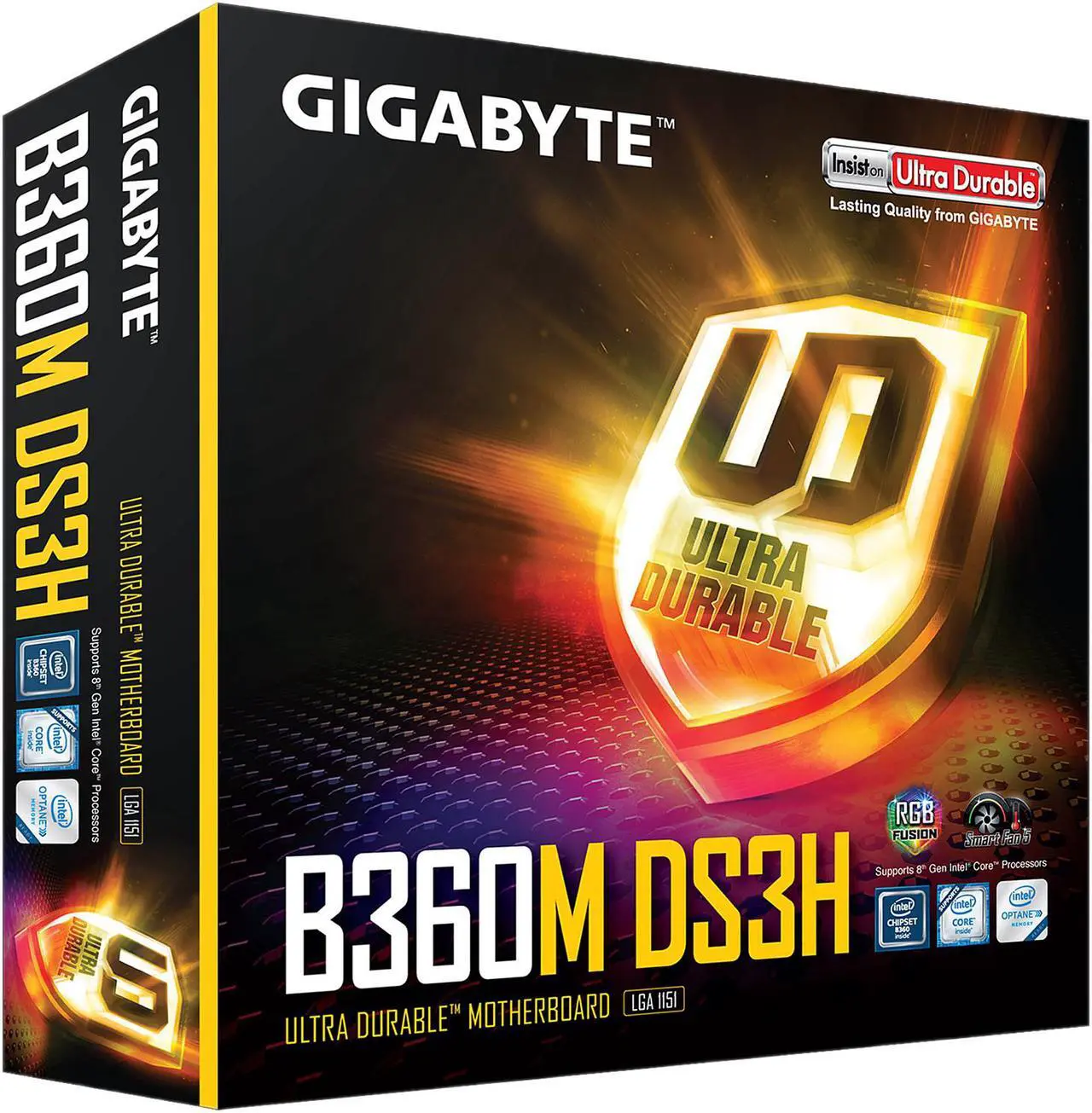 Alt view image 6 of 6 - GIGABYTE B360M DS3H LGA 1151 (300 Series) Intel B360 HDMI USB 3.1 Micro ATX Intel Motherboard
