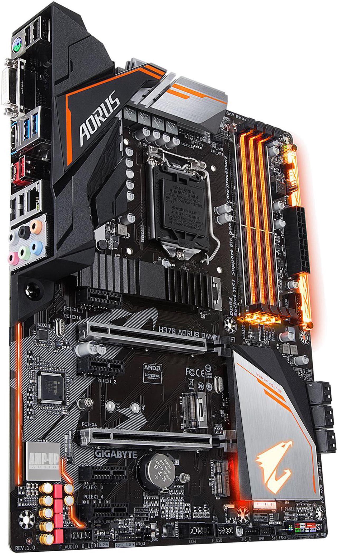 Alt view image 5 of 12 - GIGABYTE H370 AORUS Gaming 3 WIFI LGA 1151 (300 Series) Intel H370 HDMI USB 3.1 ATX Intel Motherboard