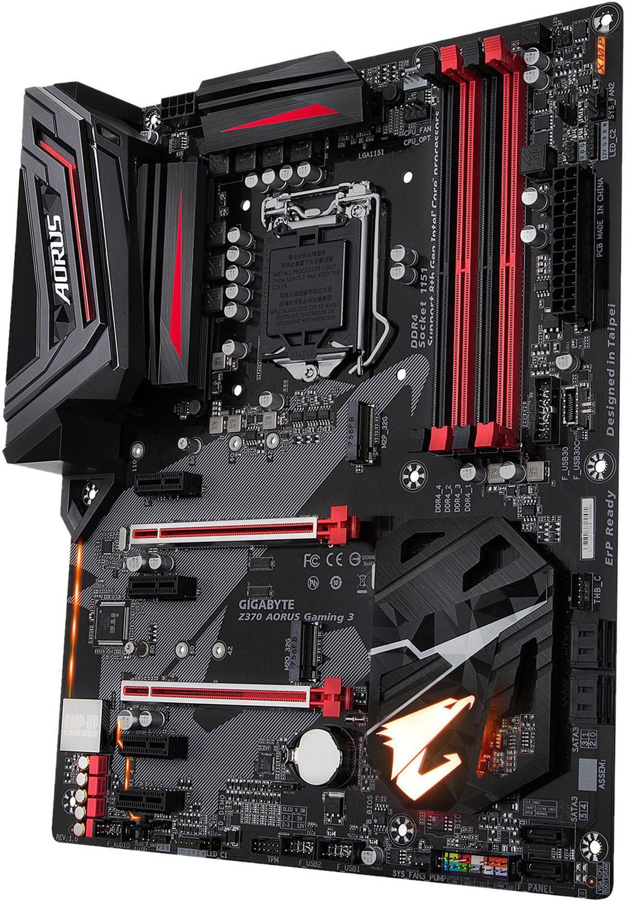 Alt view image 2 of 6 - GIGABYTE Z370 AORUS Gaming 3 LGA 1151 (300 Series) Intel Z370 HDMI USB 3.1 ATX Intel Motherboard