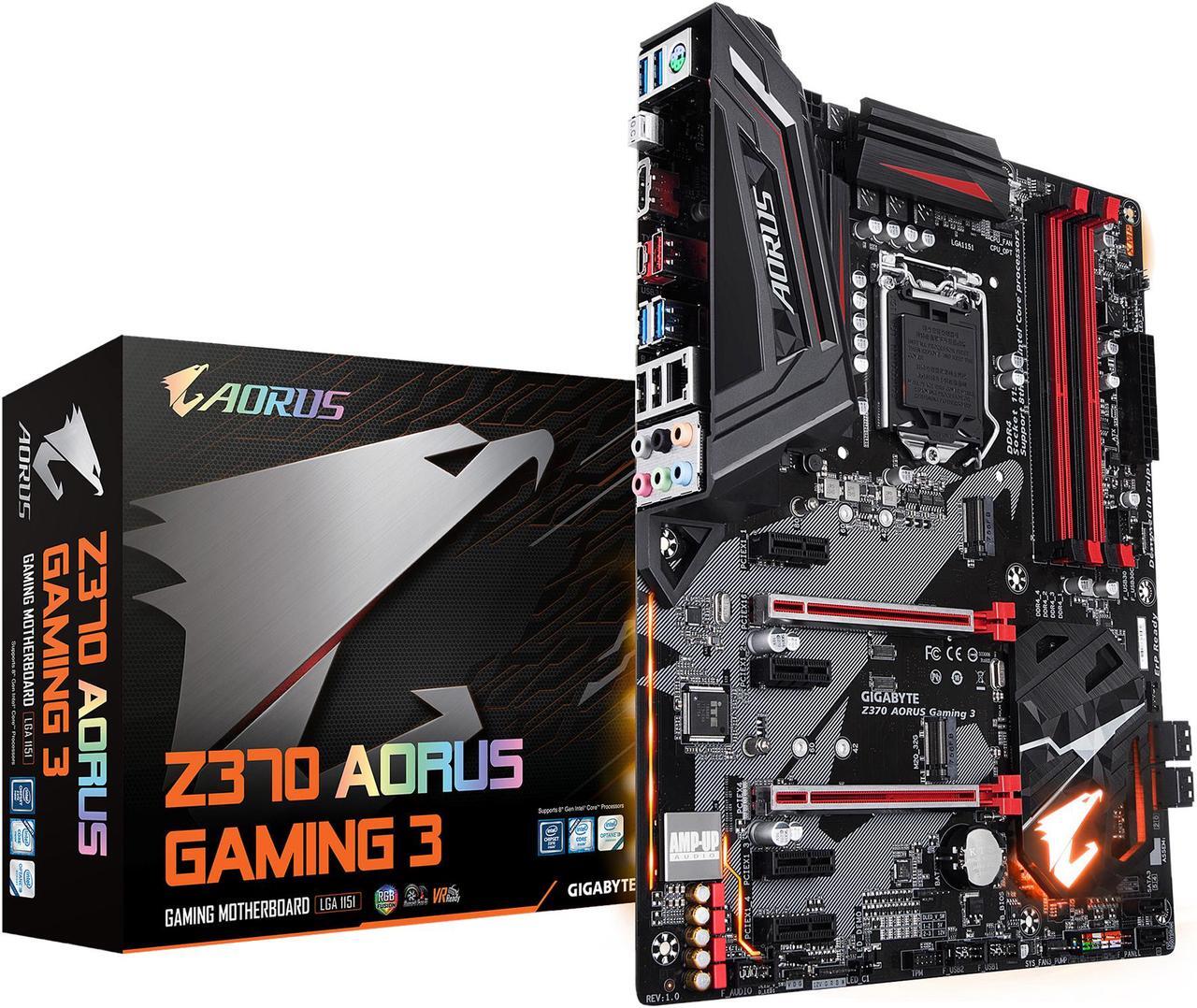 Alt view image 6 of 6 - GIGABYTE Z370 AORUS Gaming 3 LGA 1151 (300 Series) Intel Z370 HDMI USB 3.1 ATX Intel Motherboard