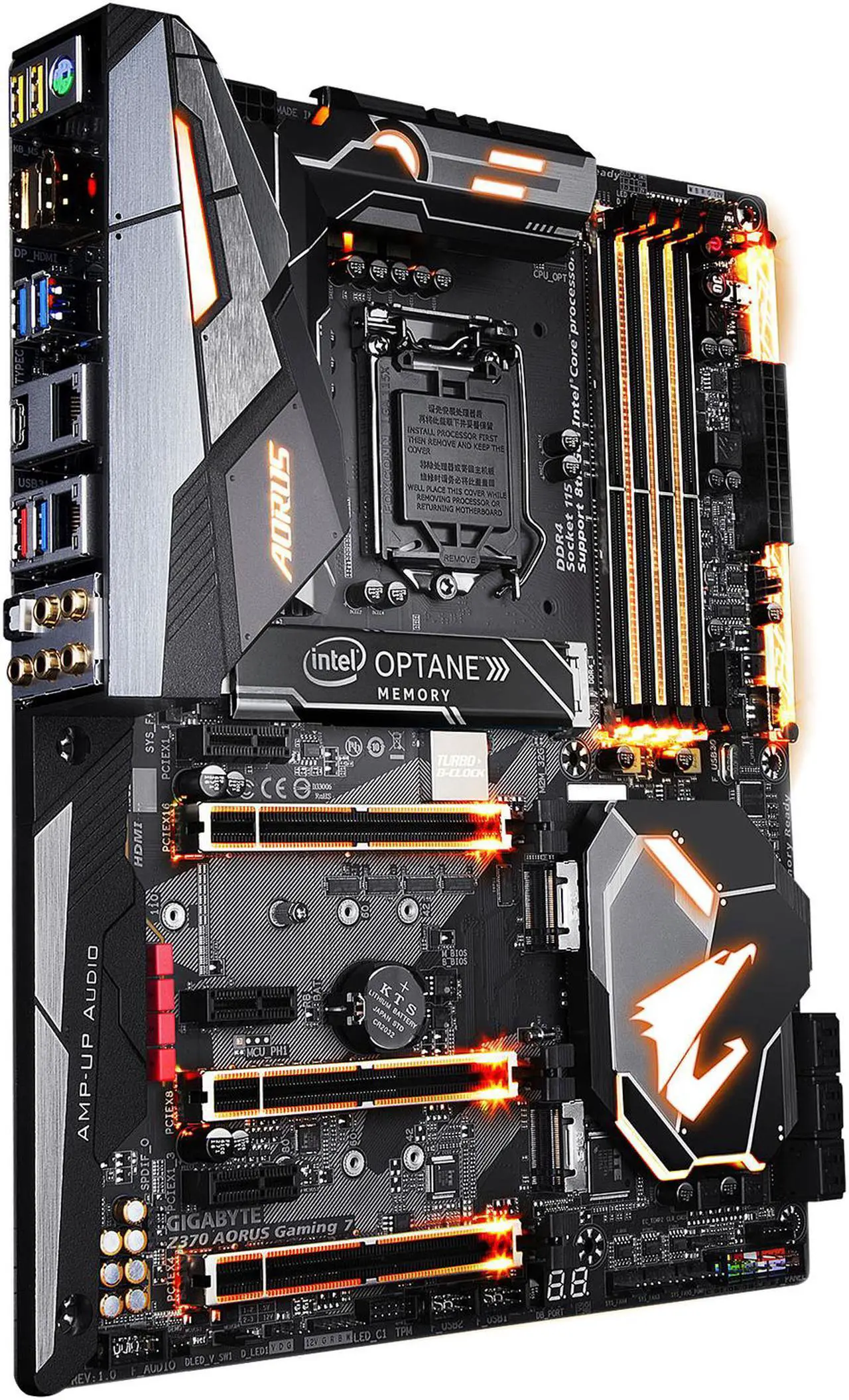 Alt view image 3 of 9 - GIGABYTE Z370 AORUS GAMING 7-OP LGA 1151 (300 Series) Intel Z370 ATX Motherboard with 32GB Intel Optane Memory