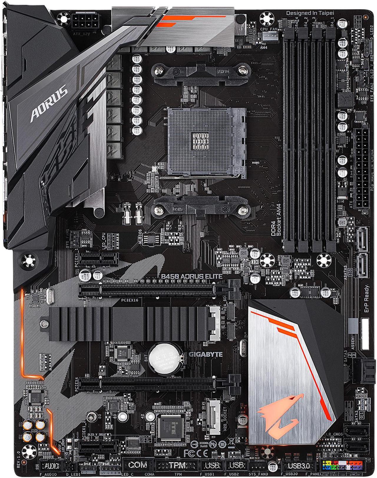 GIGABYTE B450 AORUS ELITE AM4 AMD B450 SATA 6Gb/s ATX AMD Motherboard