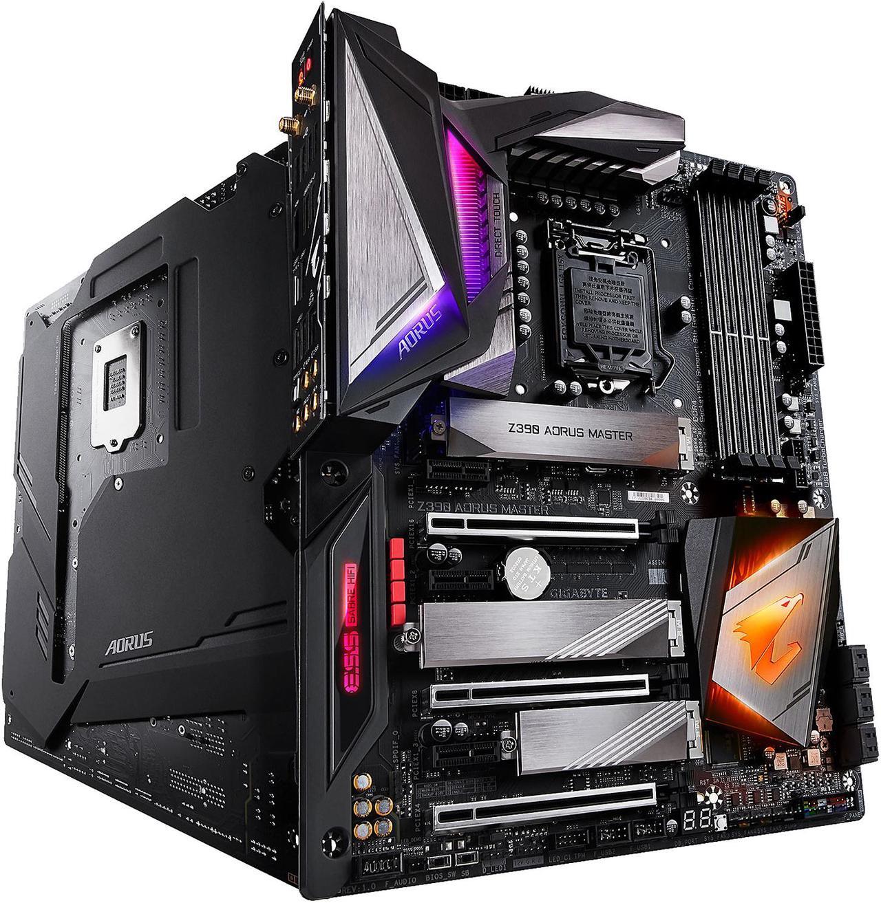 Alt view image 6 of 11 - GIGABYTE Z390 AORUS MASTER LGA 1151 (300 Series) Intel Z390 SATA 6Gb/s ATX Intel Motherboard